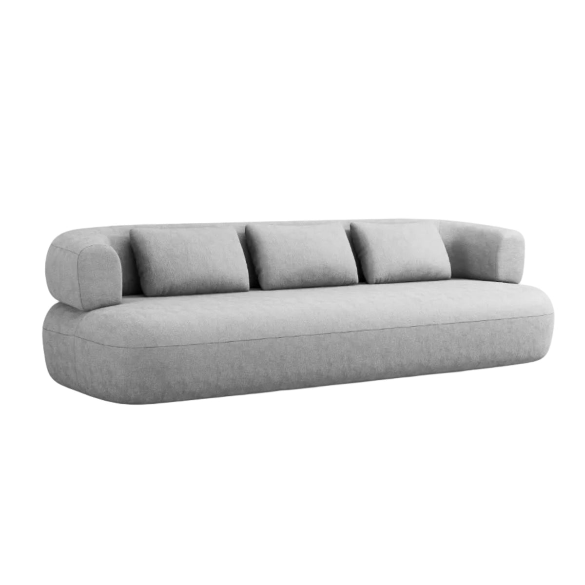 Aldrin 3.5-Seater Sofa in Gray Chenille