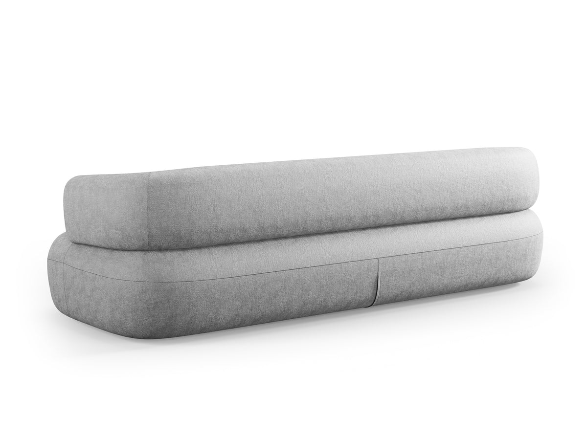 Aldrin 3.5-Seater Sofa in Gray Chenille