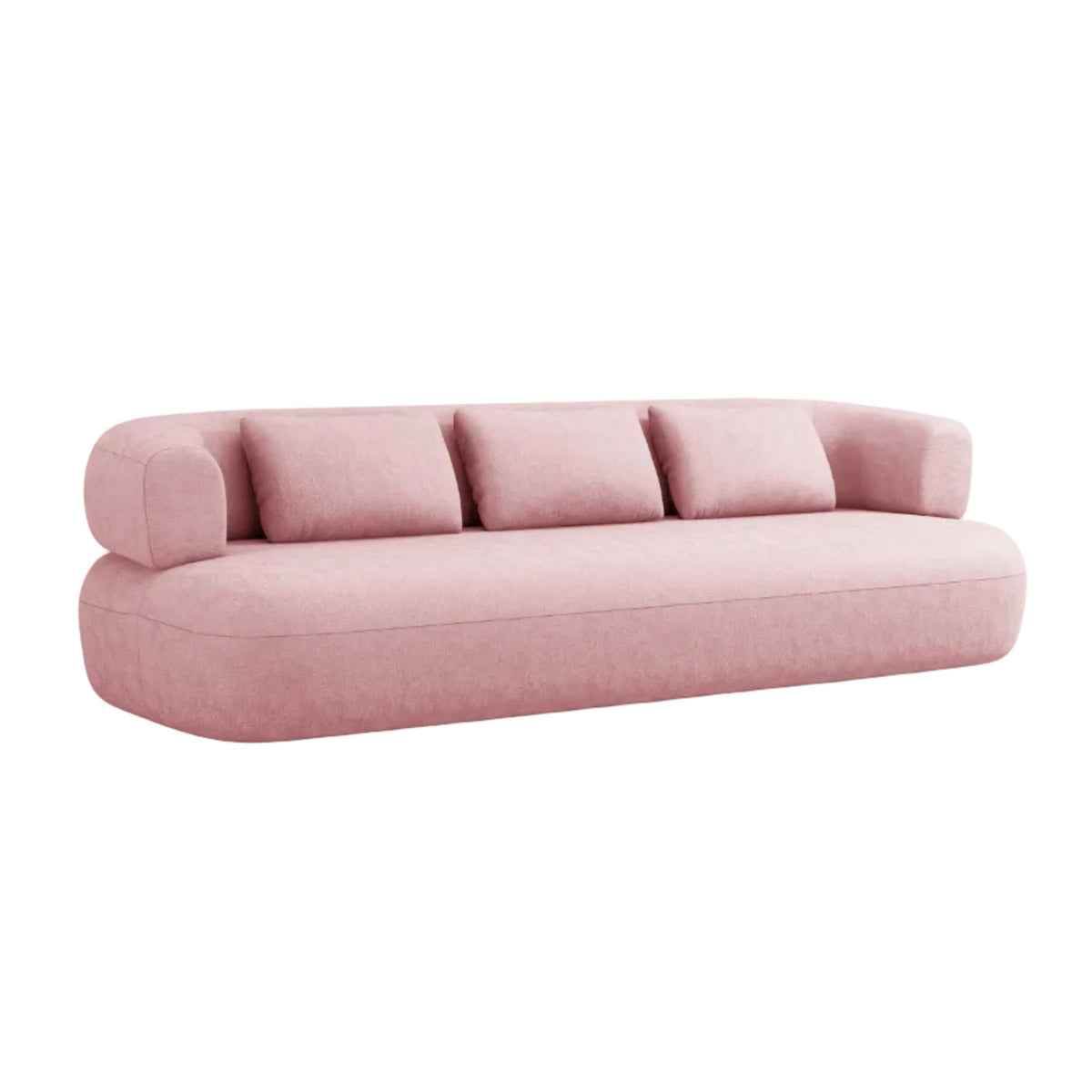 3.5-Seater Sofa ALDRIN Pink Chenille