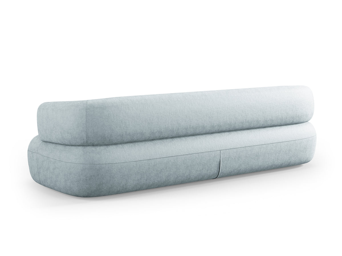 Aldrin 3.5-Seater Sofa in Blue Chenille