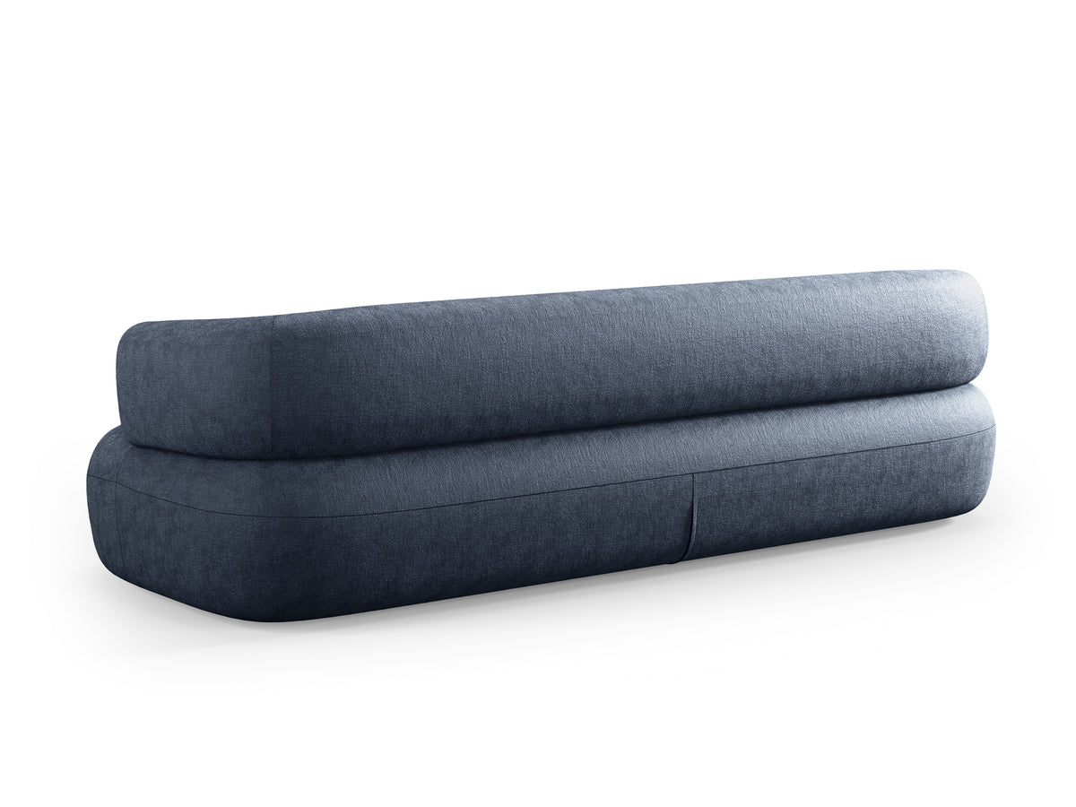 Aldrin 3.5-Seater Sofa in Navy Chenille