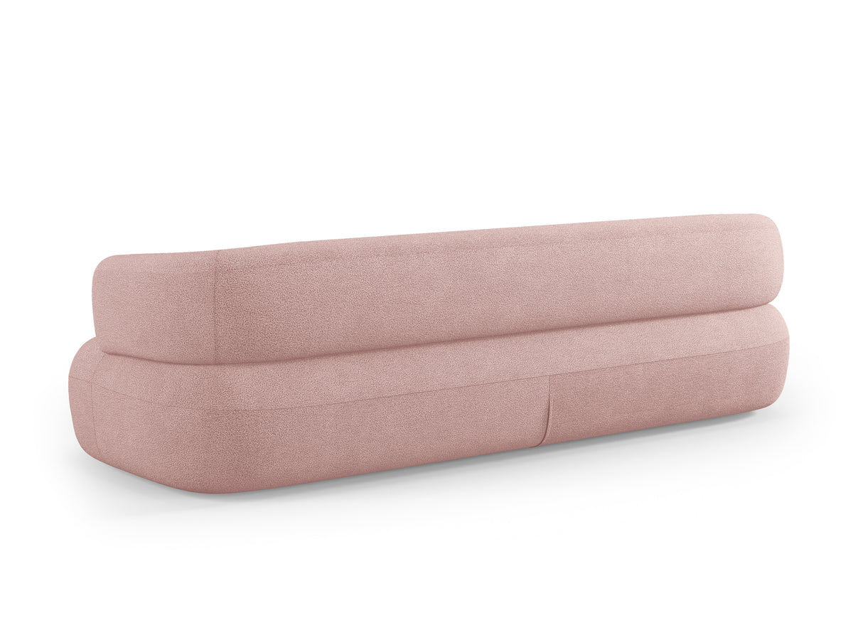 3.5-Seater Sofa ALDRIN Powder Pink Boucle