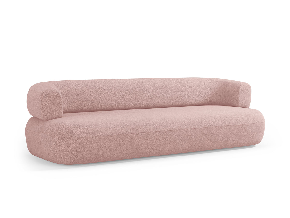 3.5-Seater Sofa ALDRIN Powder Pink Boucle