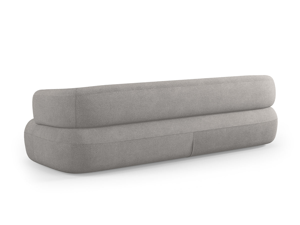 Aldrin Light Gray Boucle Sofa for 3.5 People