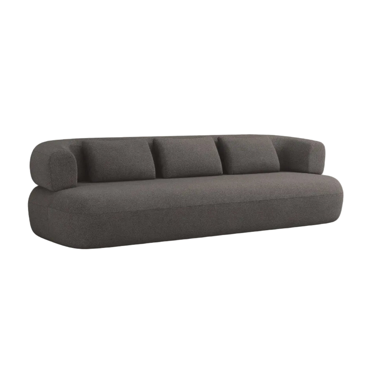 Aldrin 3.5-Seater Sofa in Gray Boucle