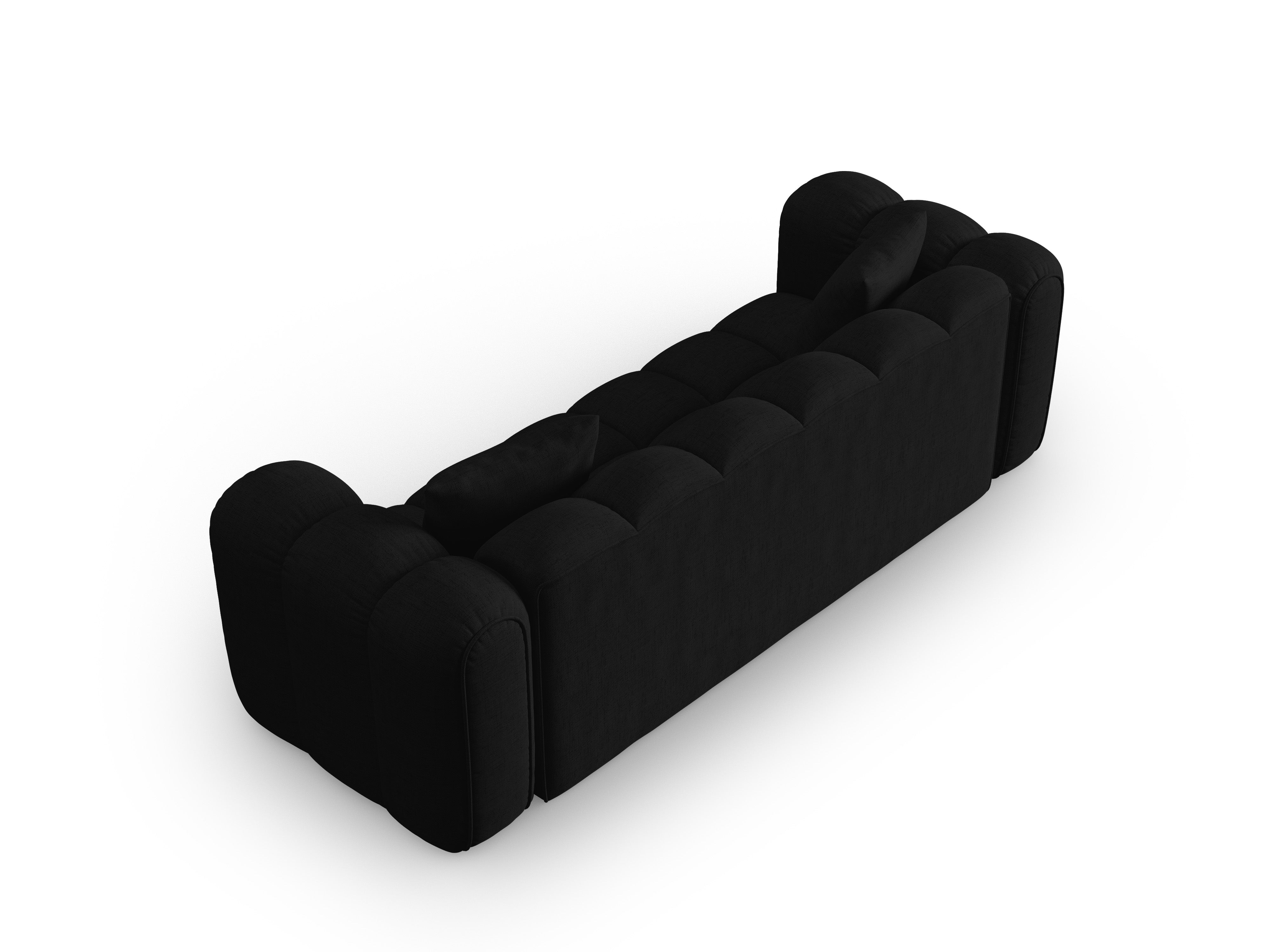 Sofa 4-osobowa ASTRO czarny szenil