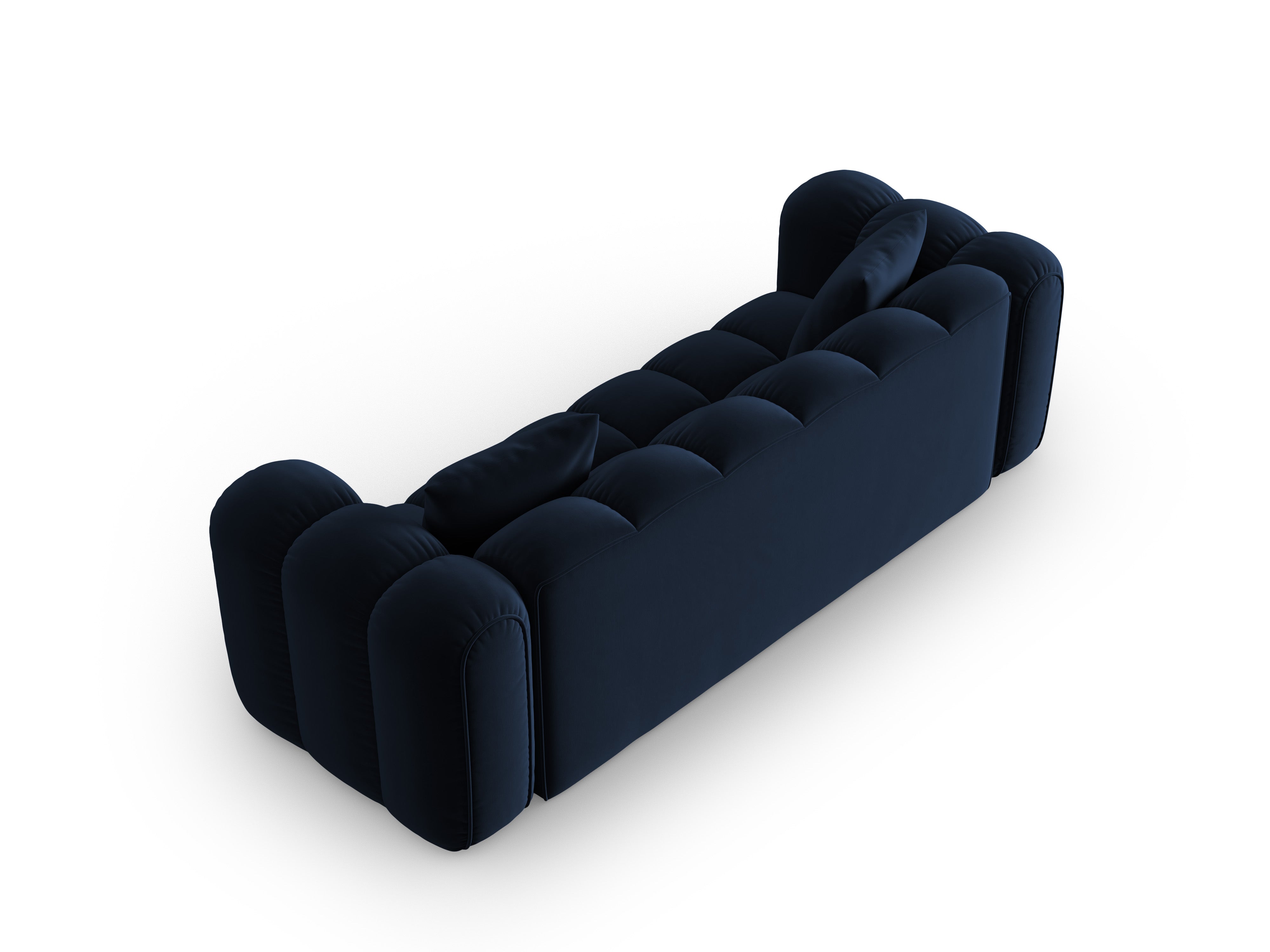 Sofa aksamitna 4-osobowa ASTRO granat królewski