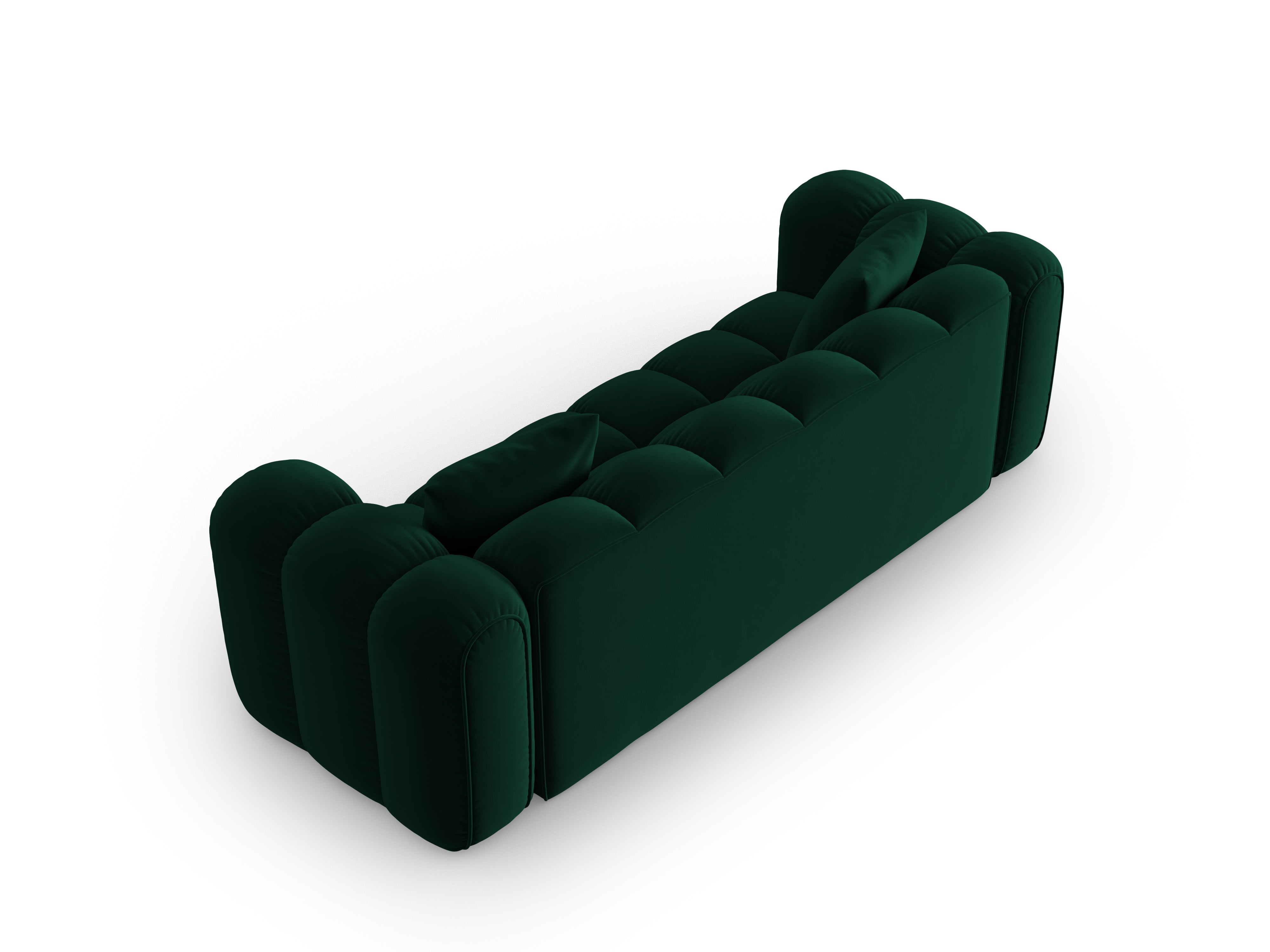 Sofa aksamitna 4-osobowa ASTRO butelkowa zieleń