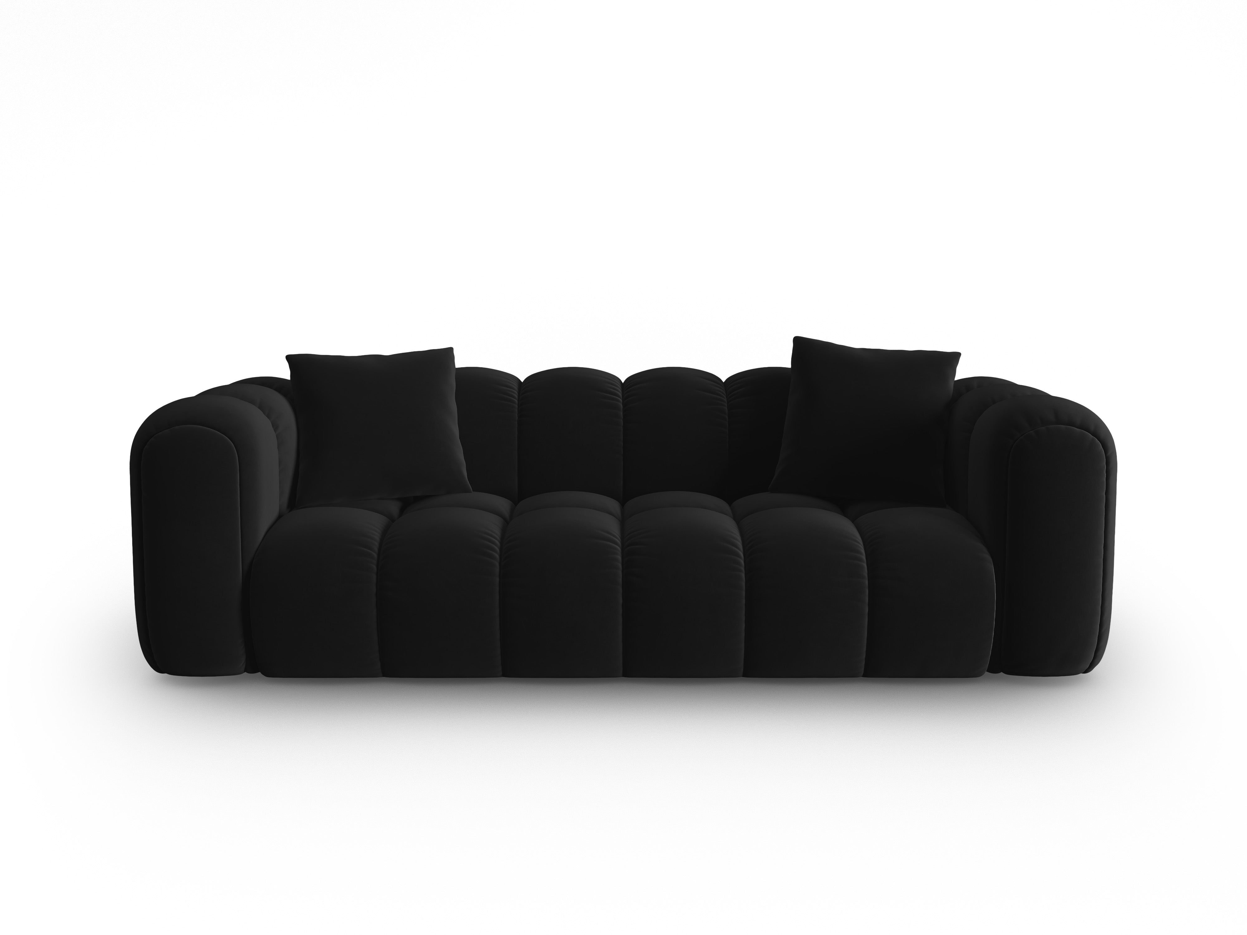Sofa aksamitna 4-osobowa ASTRO czarny