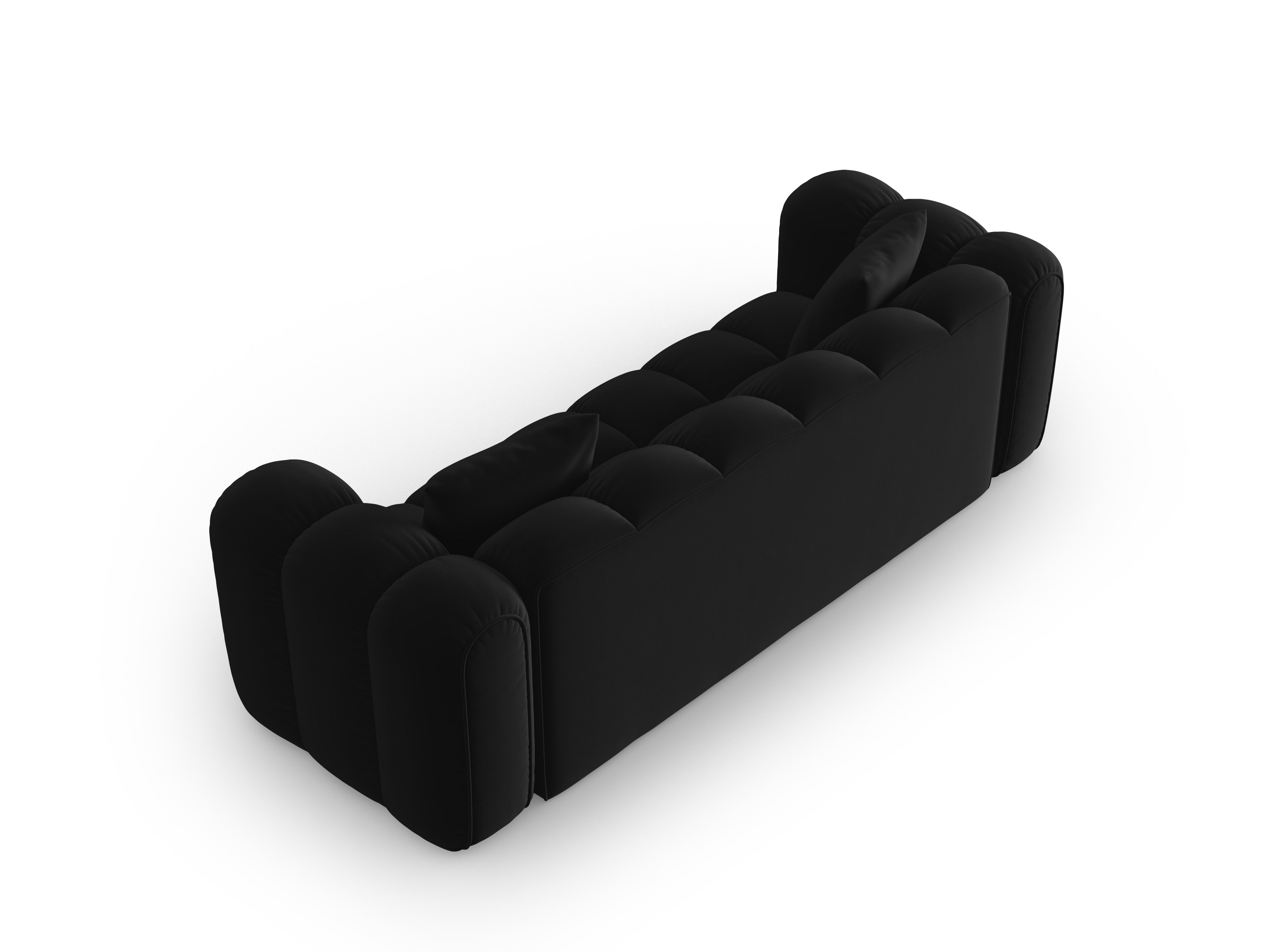 Sofa aksamitna 4-osobowa ASTRO czarny