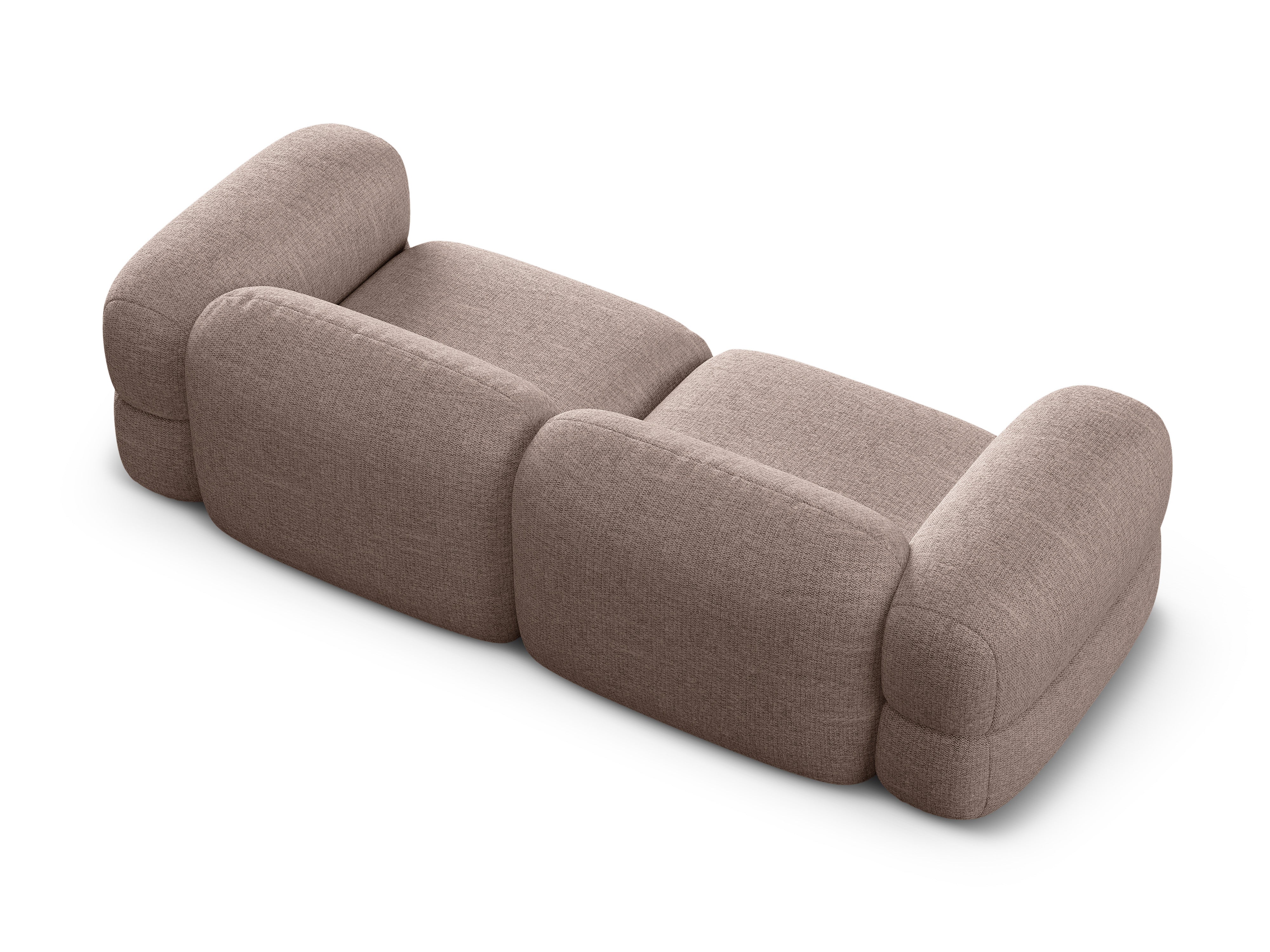 Sofa für 4 Personen ROGER cappuccino Chenille