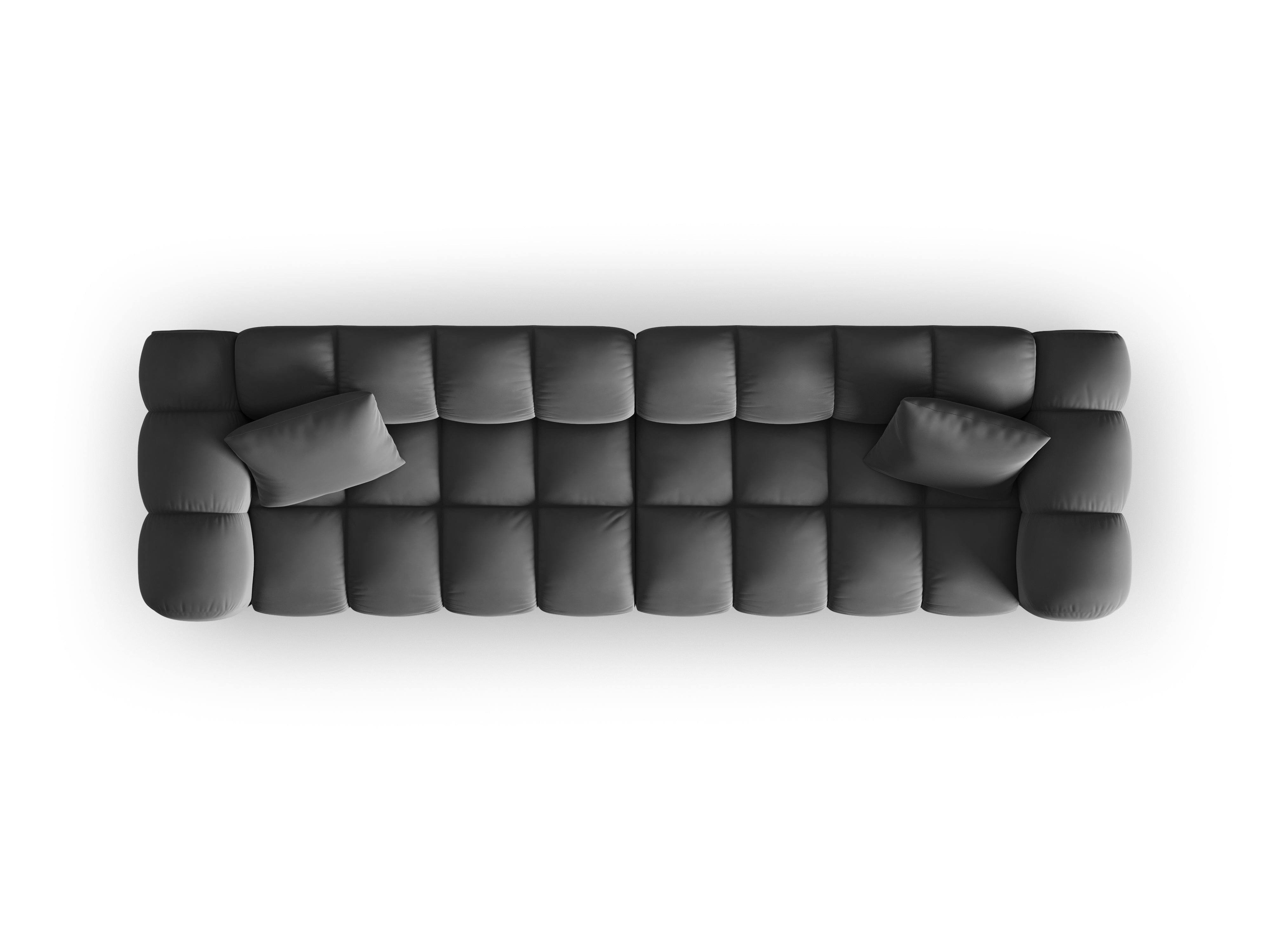 Samtsofa 4-Personen Halley Gray