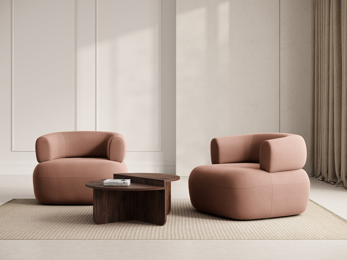 Velvet Armchair ALDRIN Pink
