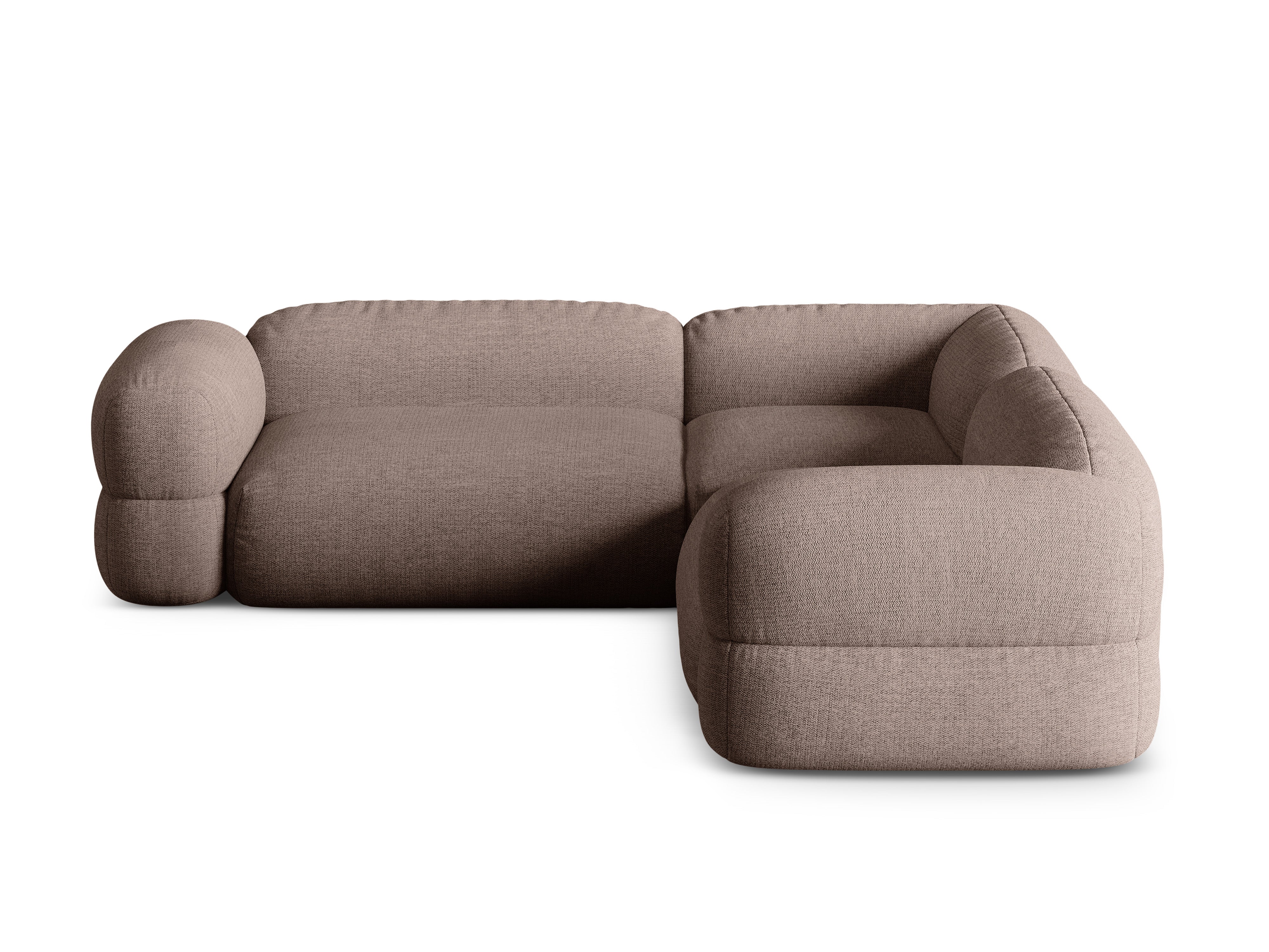 Symmetrical Corner Sofa ROGER Cappuccino Chenille
