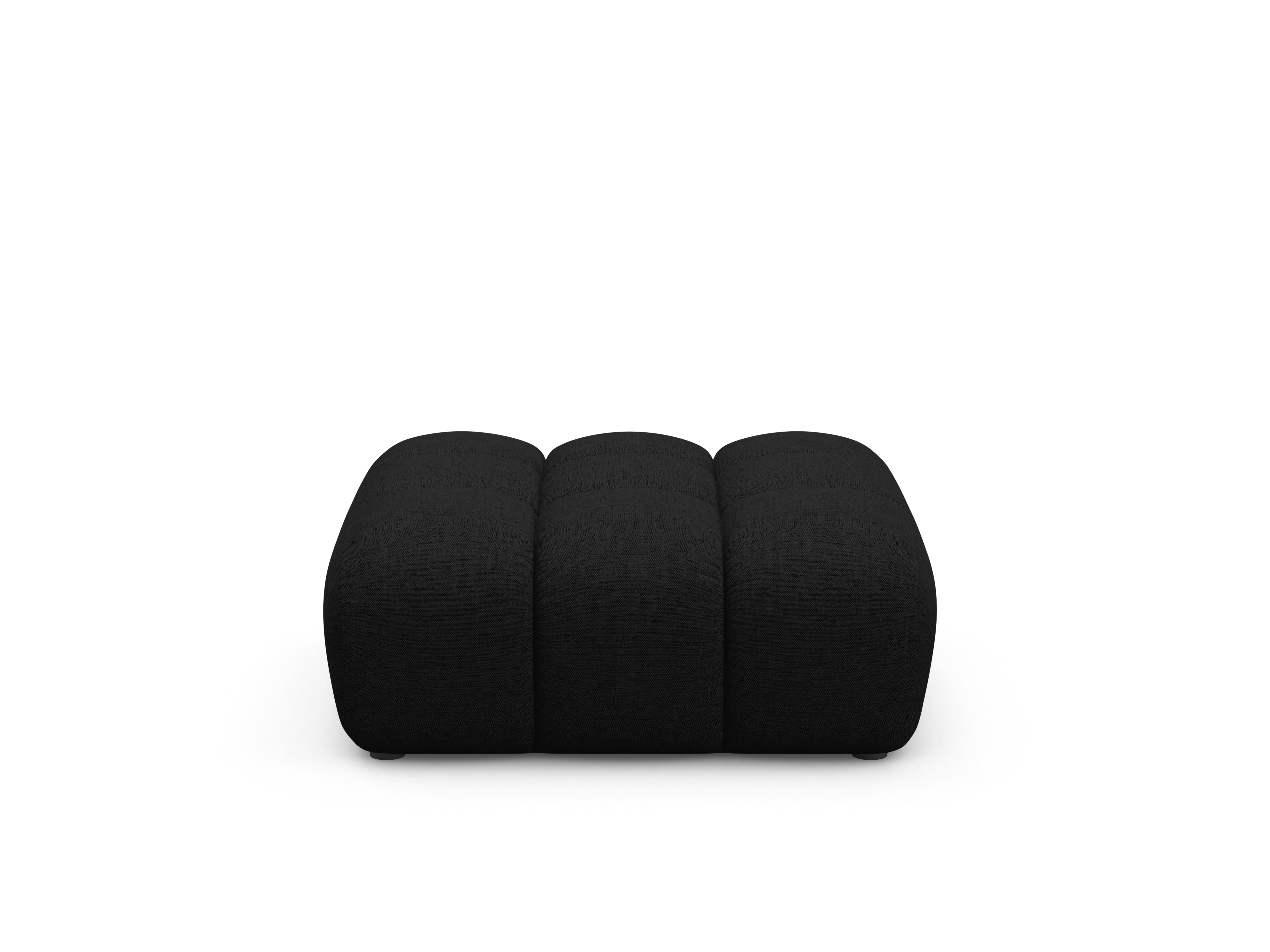 Puf ASTRO schwarzer Chenille