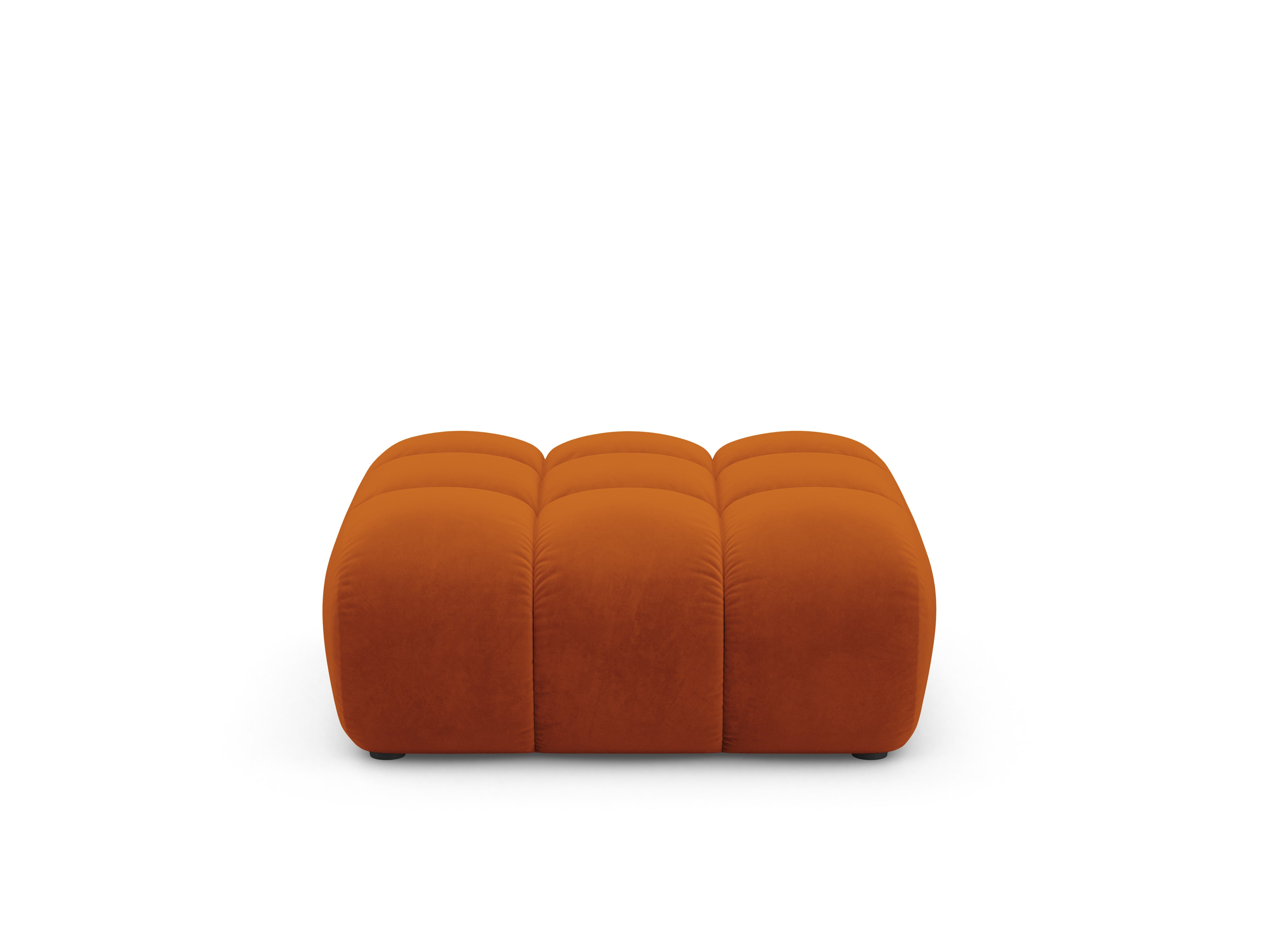 Samt Pouf ASTRO rostrot