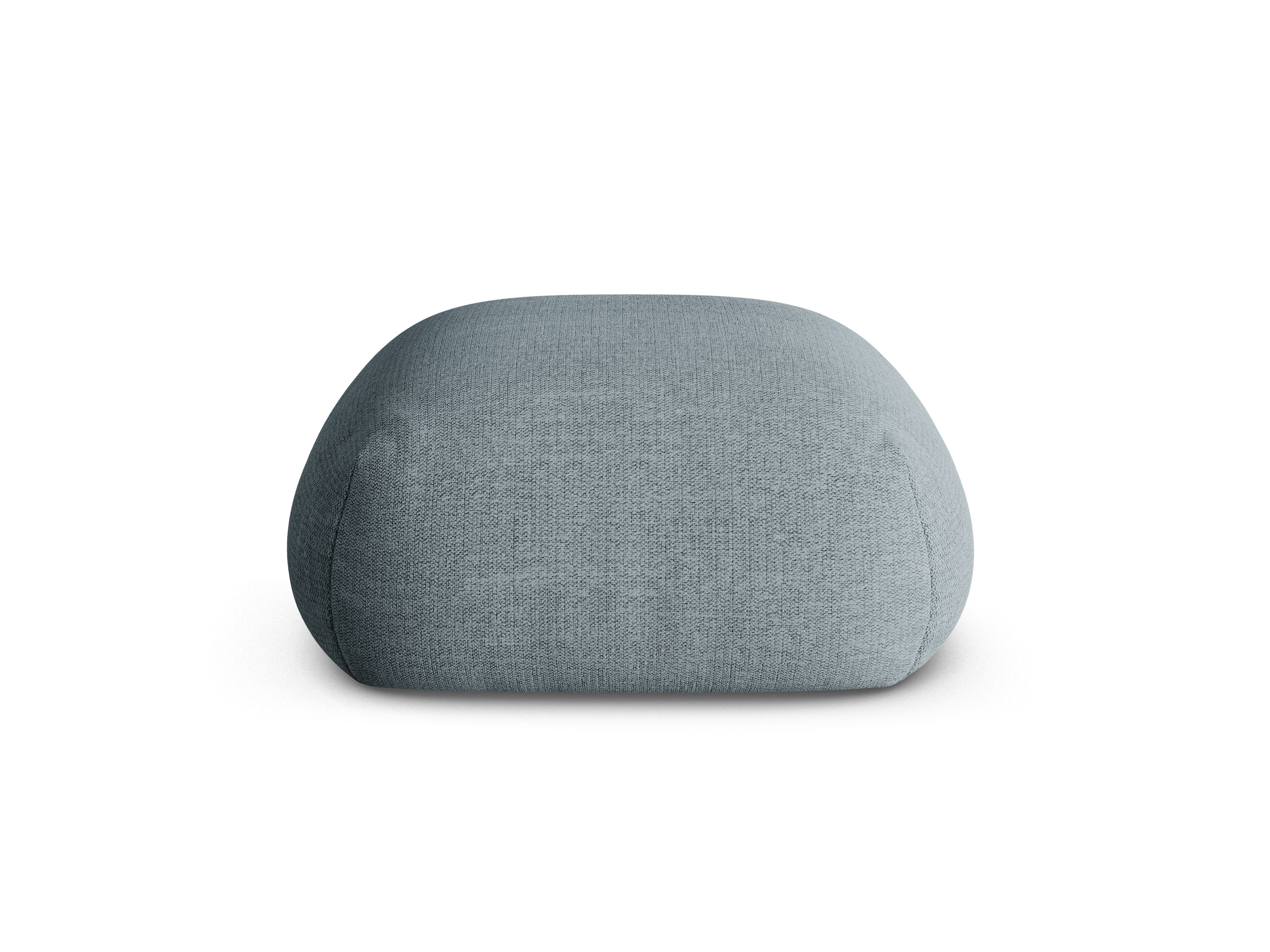 Puf ROGER himmelblauer Chenille