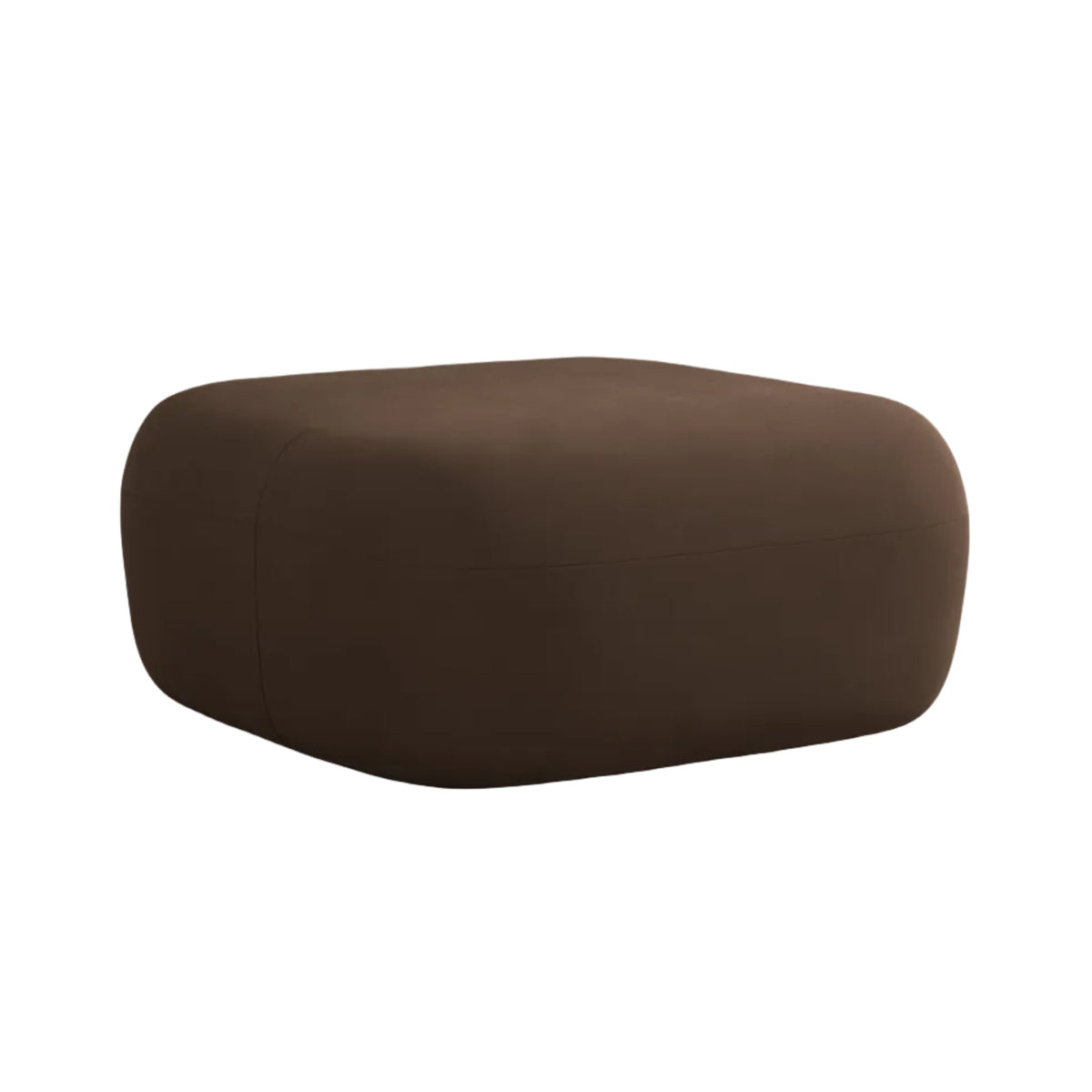 Chocolate Velvet Pouf ALDRIN