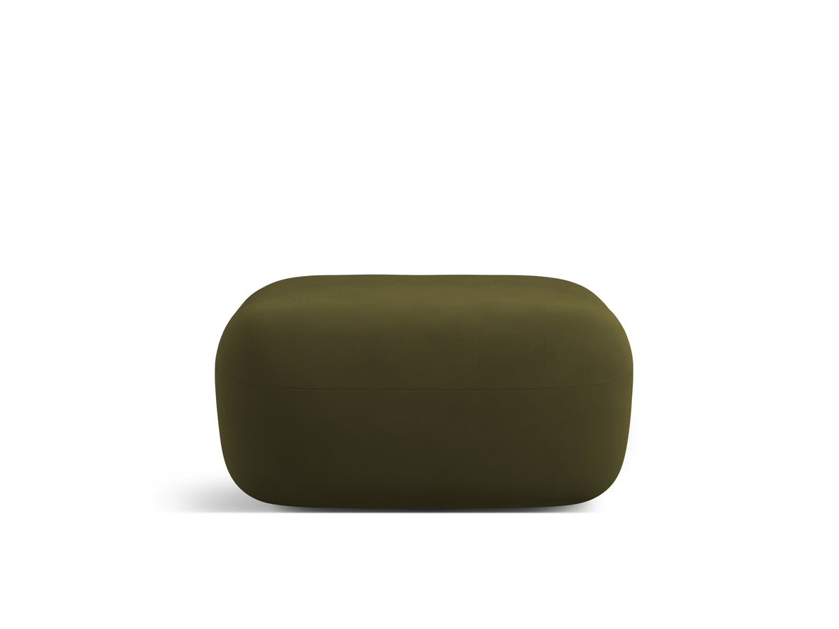 Velvet pouf ALDRIN green
