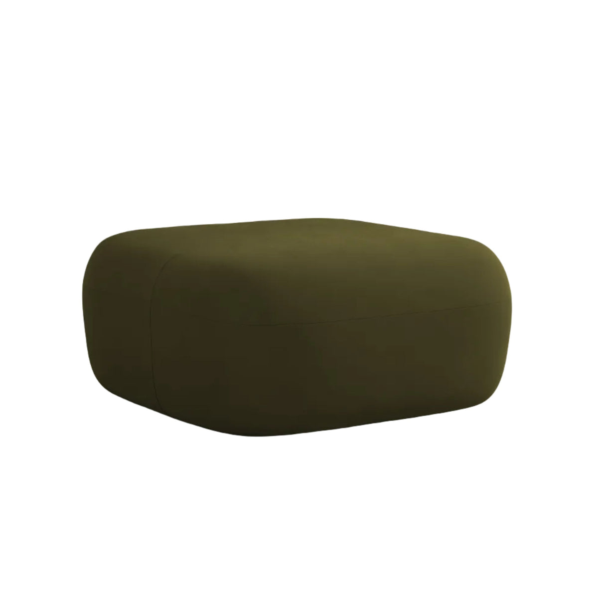 Velvet pouf ALDRIN green