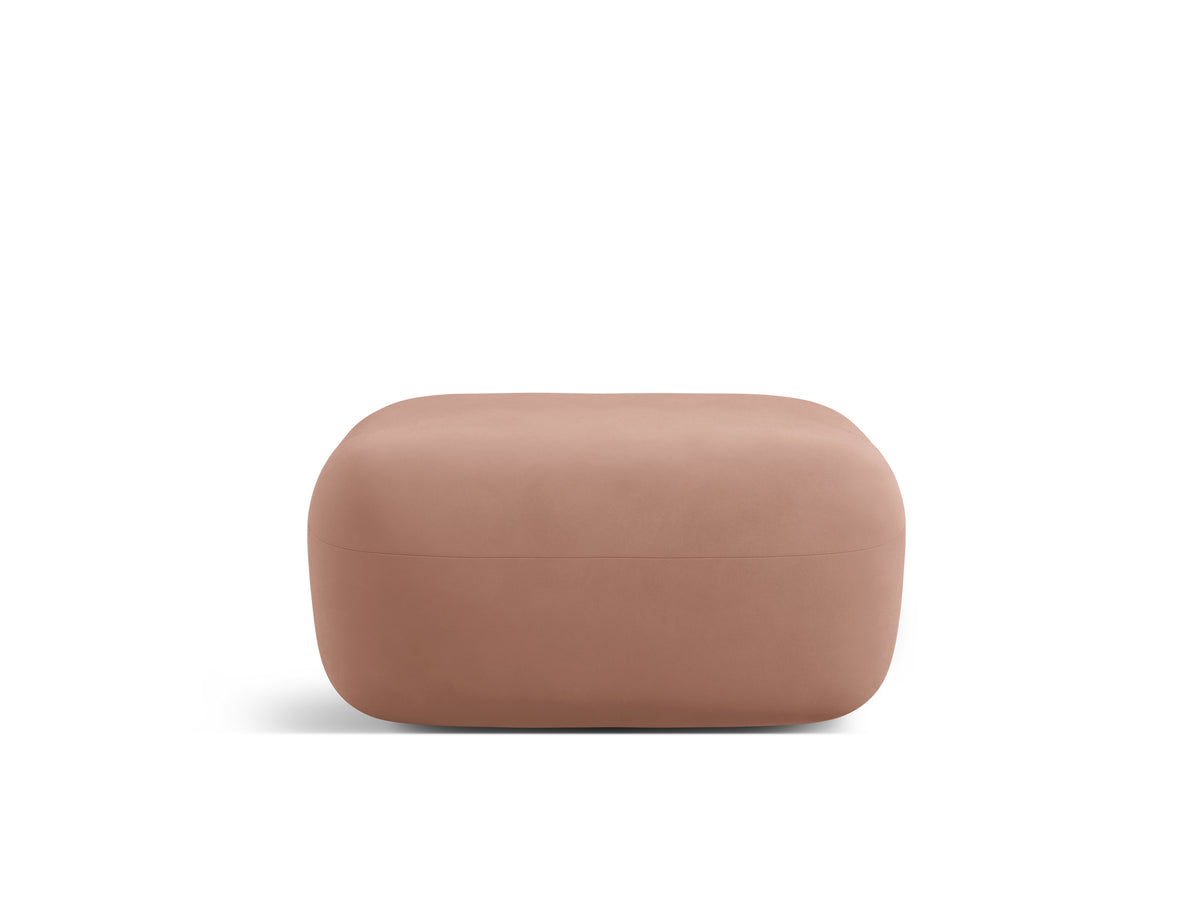 Pink velvet pouf ALDRIN