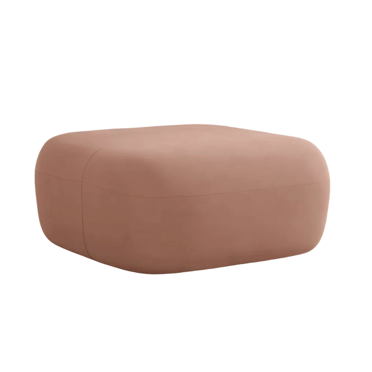 Pink velvet pouf ALDRIN