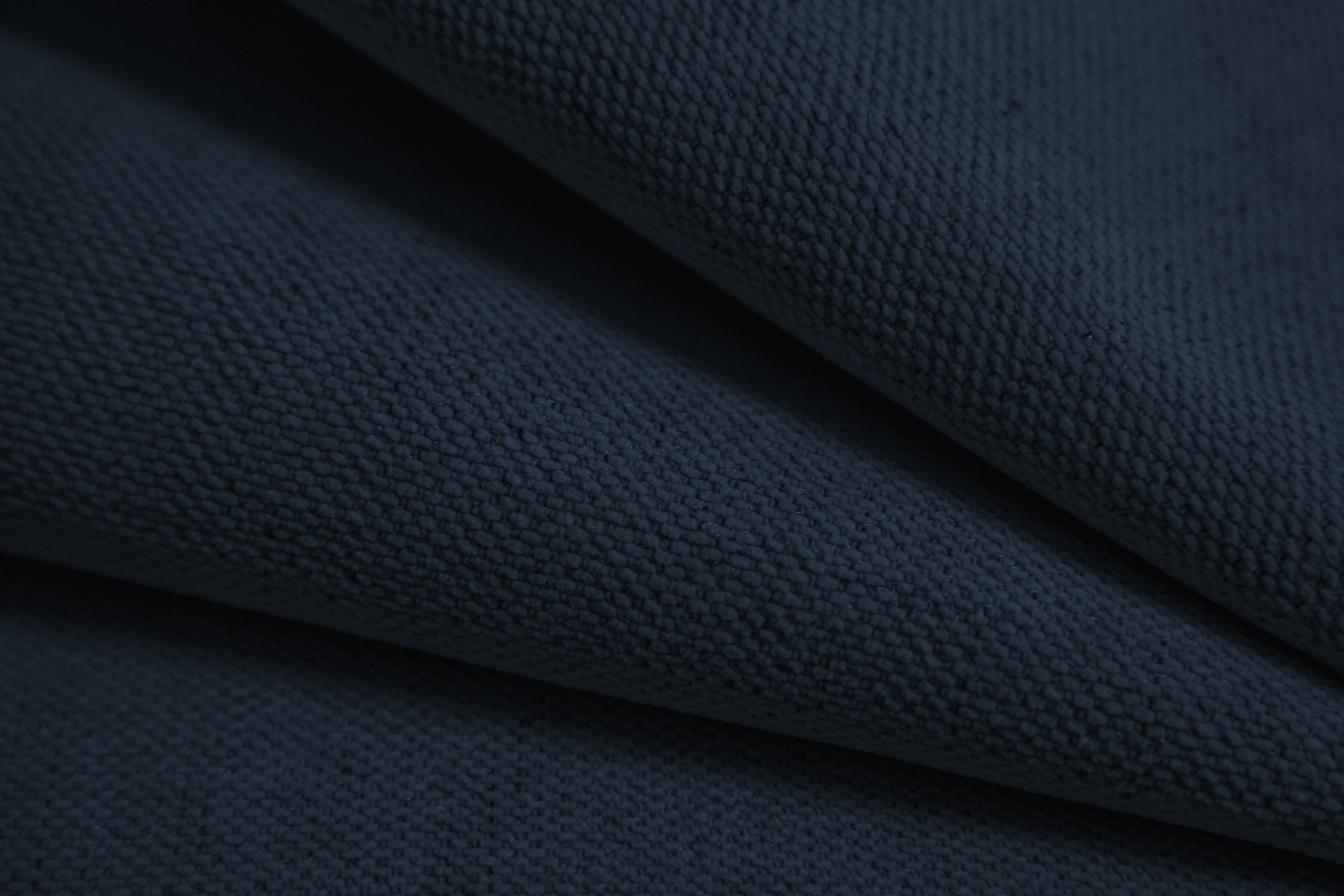 Offene rechteckige Eckcouch ASTRO königliches marineblaues Chenille