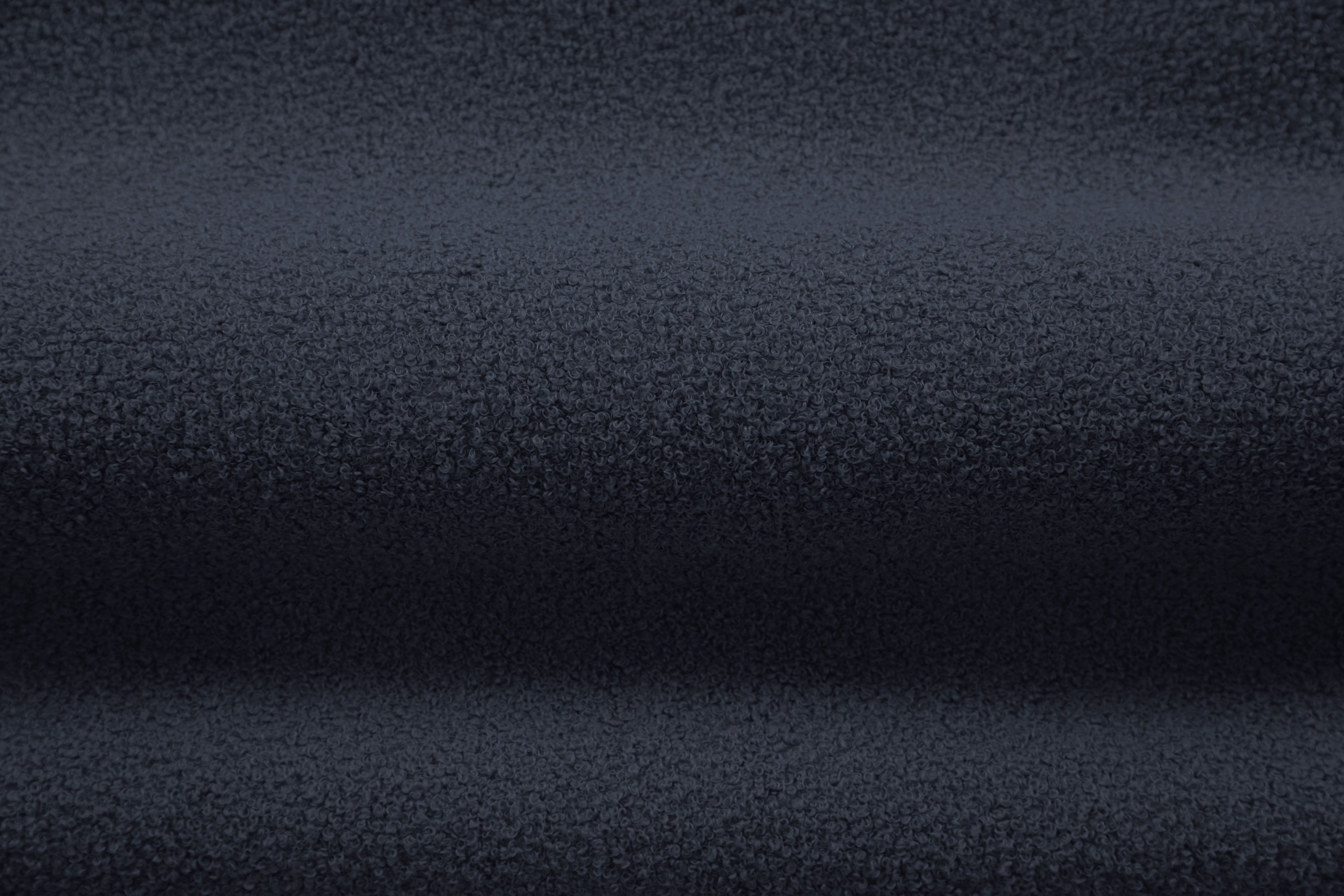 3-Seater Right-Hand Corner Sofa ALDRIN in Navy Blue Boucle