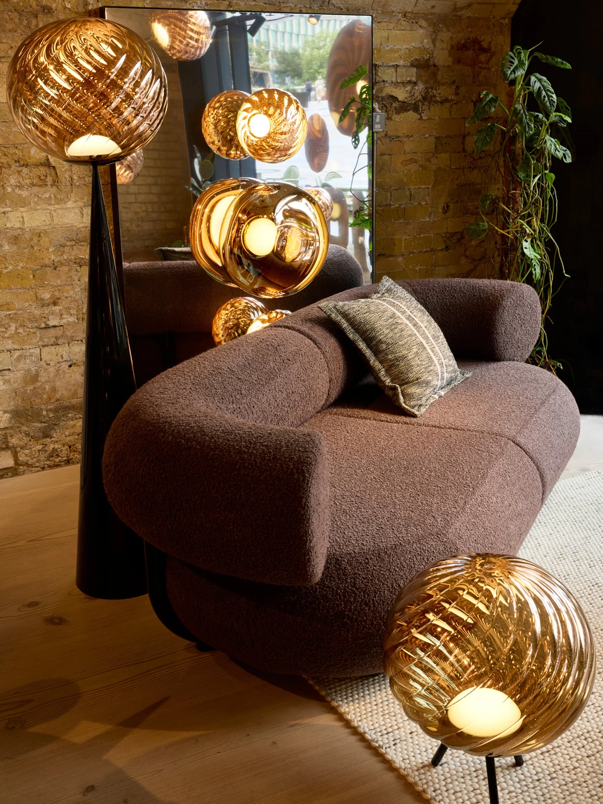 Portable Lamp WHIRL Gold