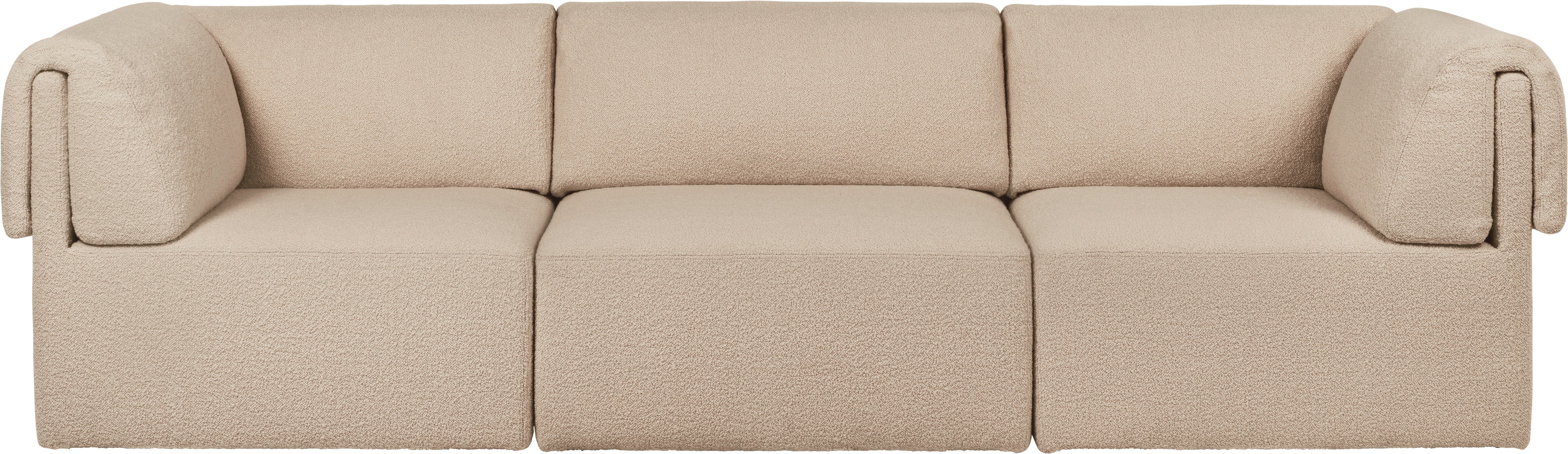3-seater upholstered WONDER sofa