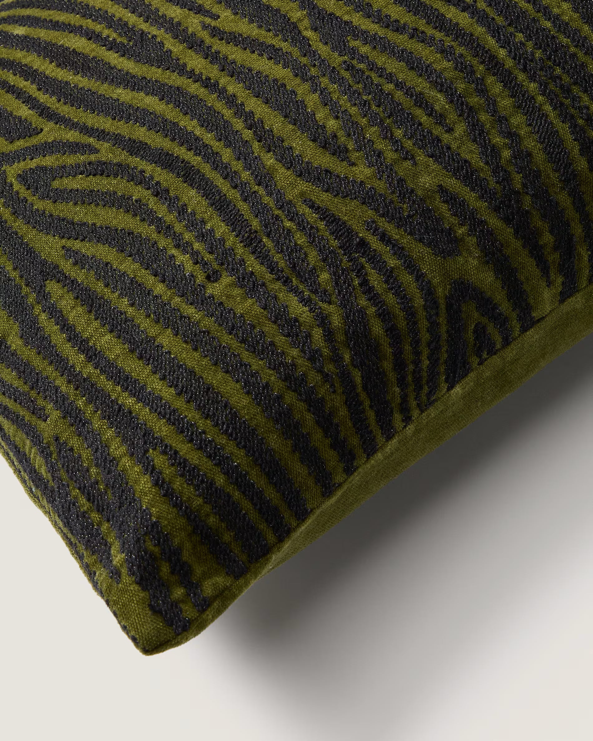 Kissenbezug DAVINA grüne Zebramuster