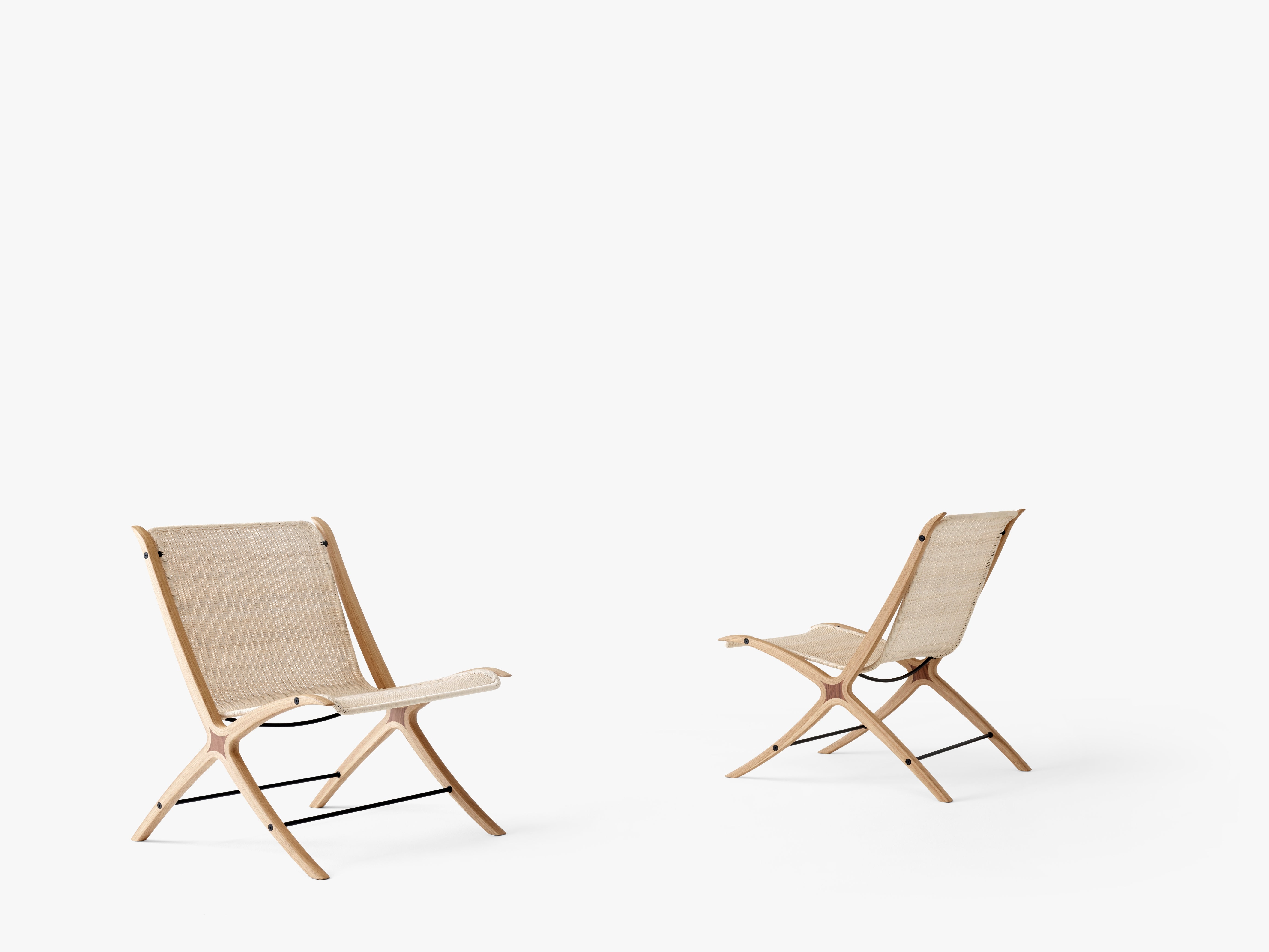 Chair X HM10 rattan seat with wooden base