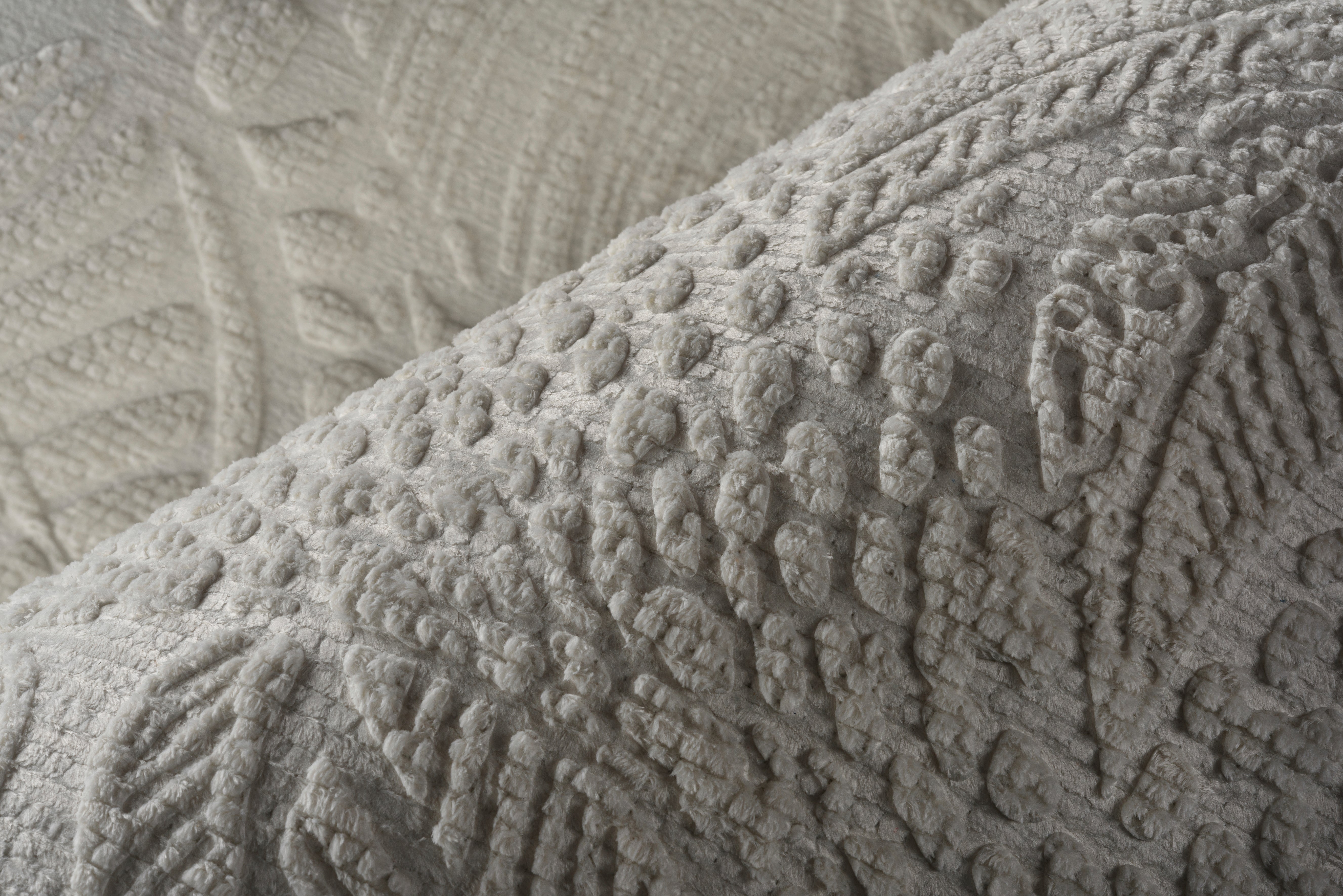 Textil-Tapete mit 3D-Muster PANTHERA hellbeige
