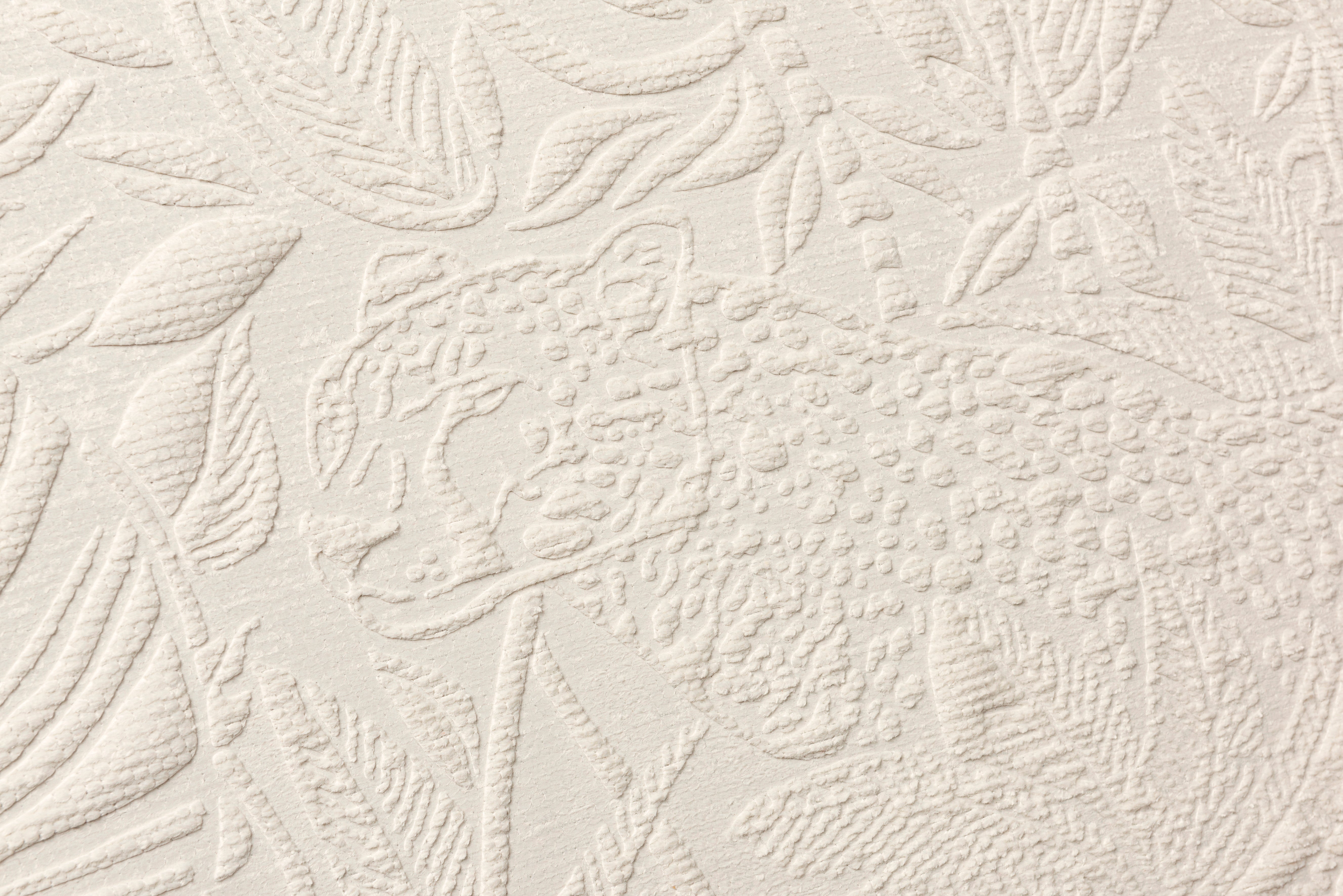 Textil-Tapete mit 3D-Muster PANTHERA hellbeige