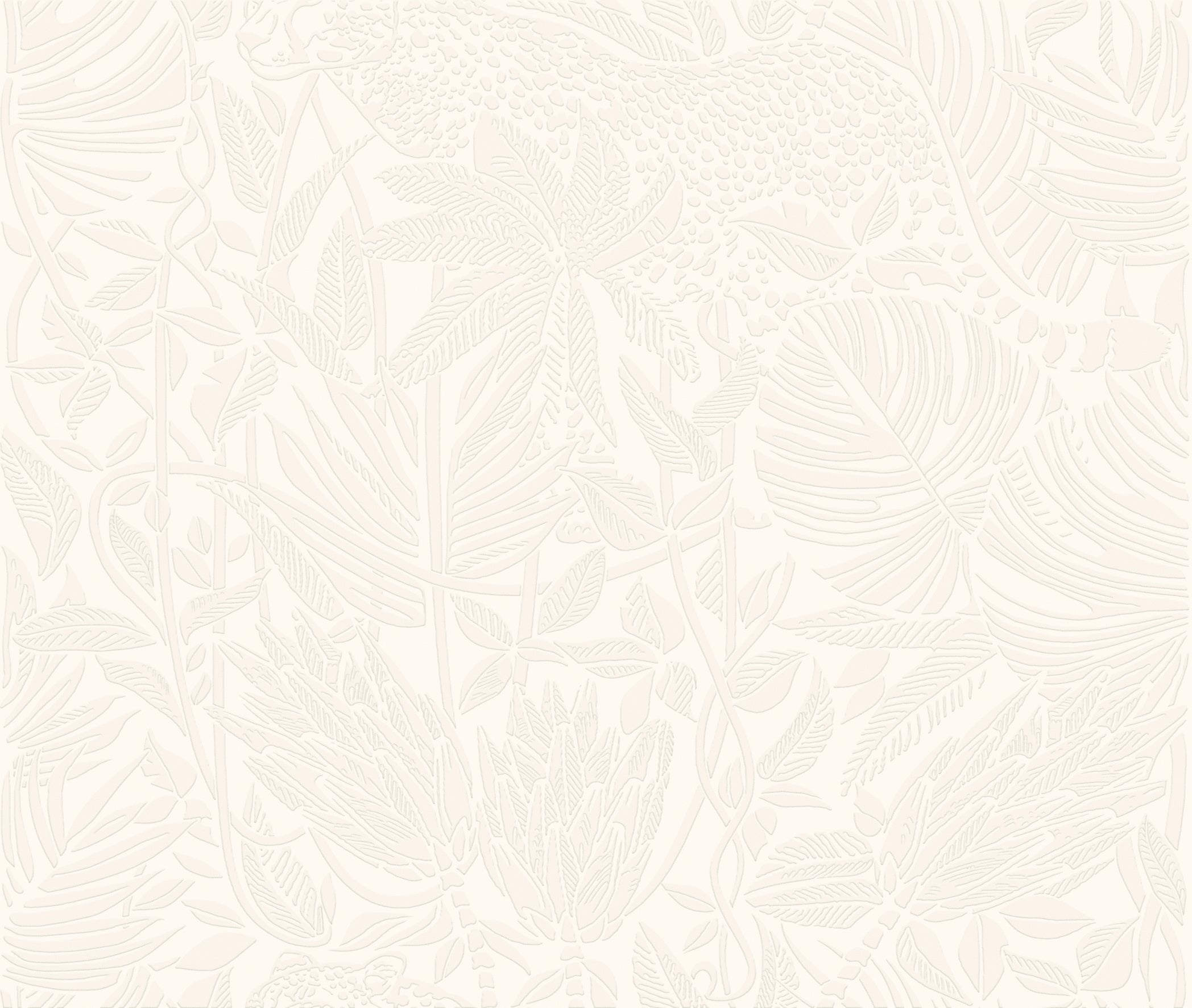 Textil-Tapete mit 3D-Muster PANTHERA hellbeige