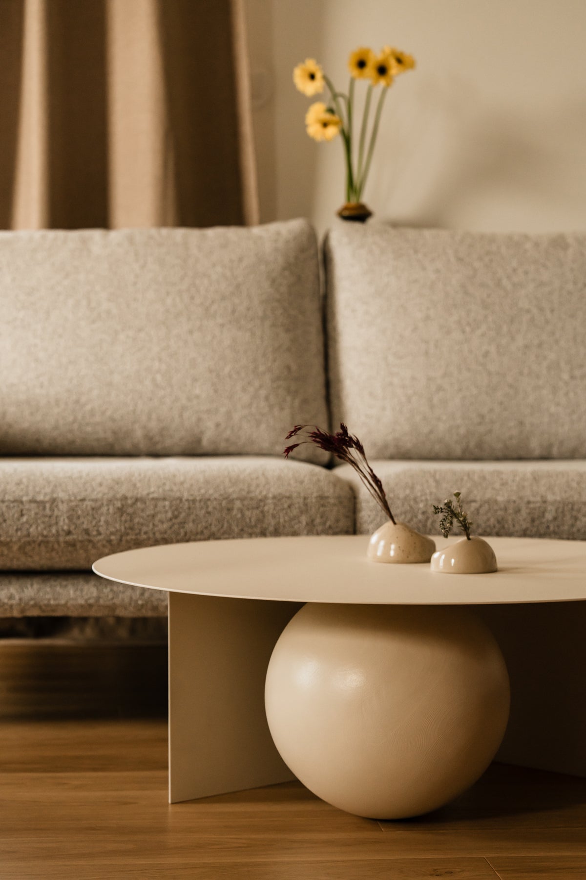 FUKU Coffee Table in Steel and Wood