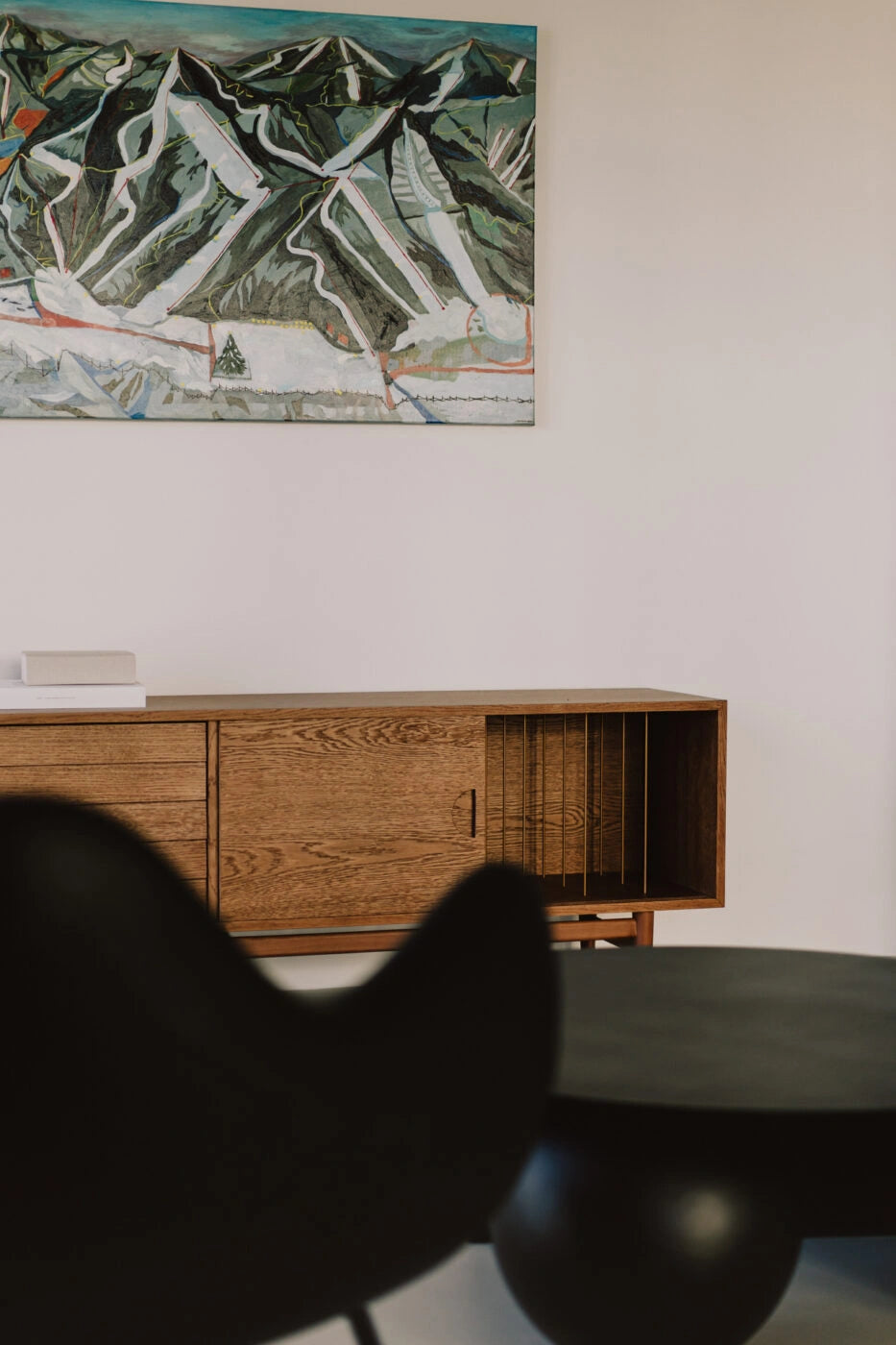 FUKU Coffee Table in Steel and Wood
