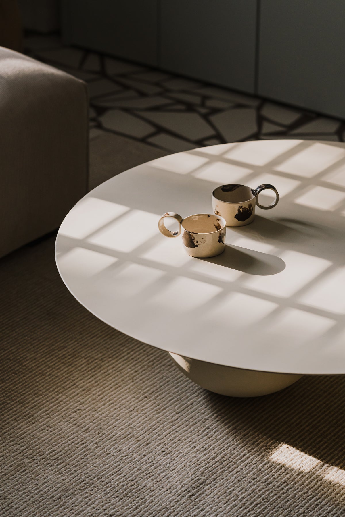 FUKU Coffee Table in Steel and Wood