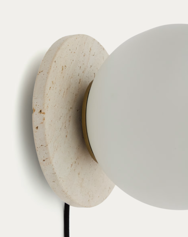 Malachi Wandlampenlicht Beige Travertin