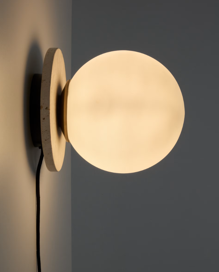 Malachi Wandlampenlicht Beige Travertin