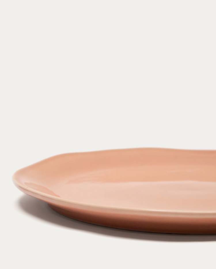 TIRAYA Plate Pink Ceramic