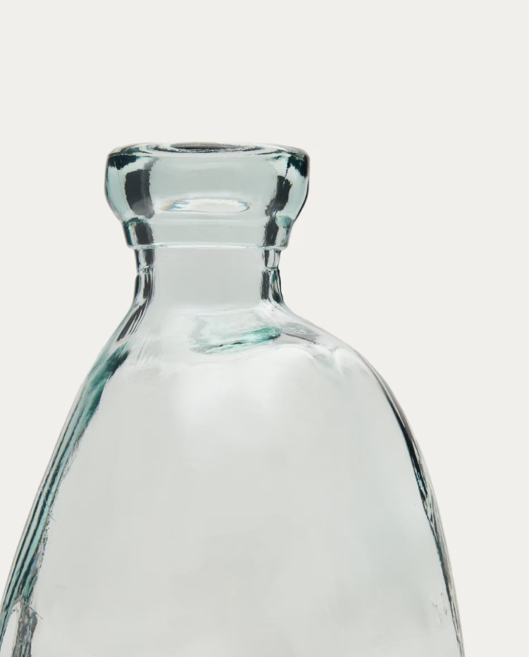 Brenna glass vase organic shape