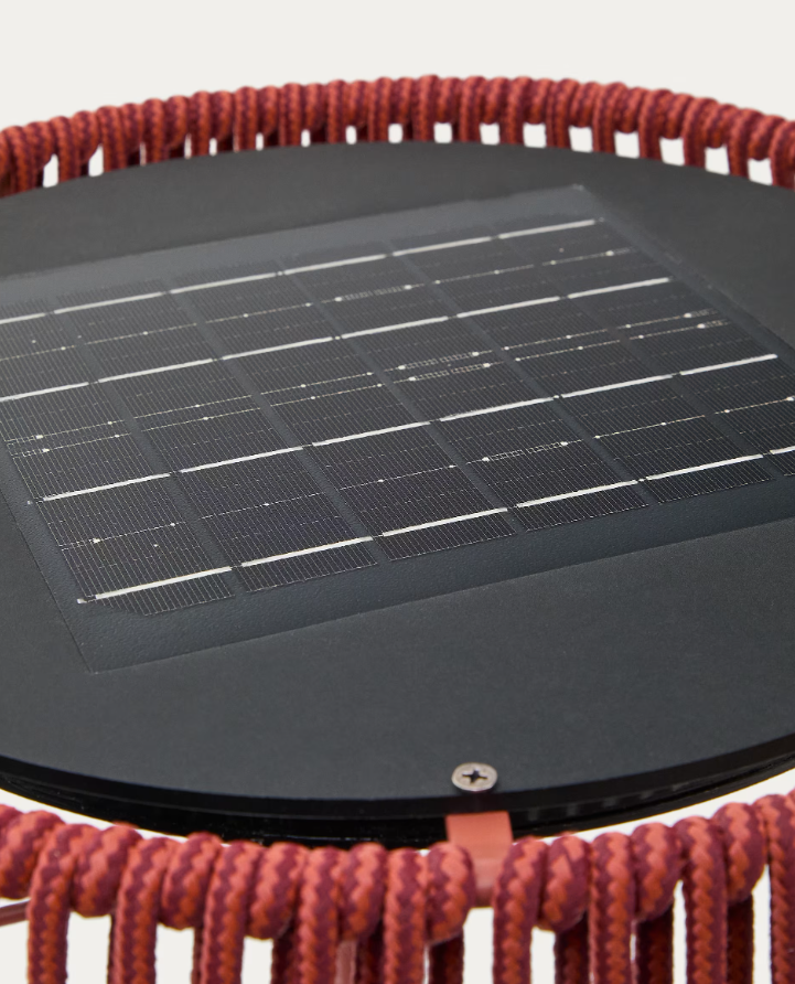 External floor lamp Aldet Lina in terracotta