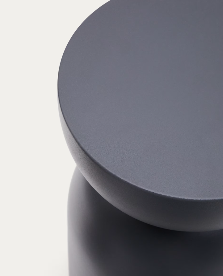 Rachell side table matte gray