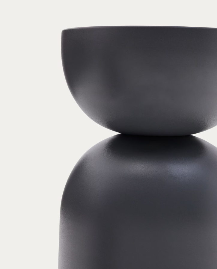 Rachell side table matte gray