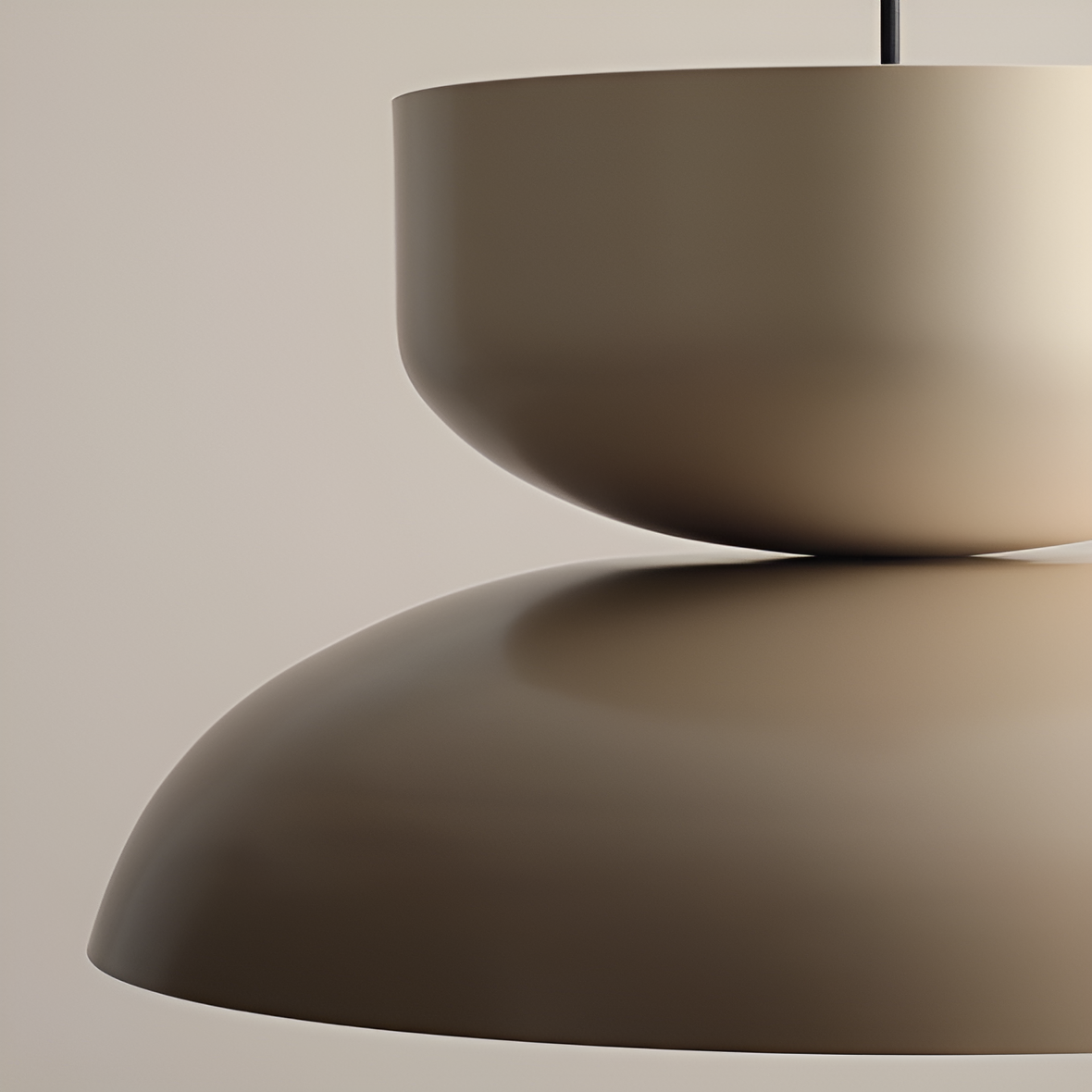 Elo beige hanging lamp