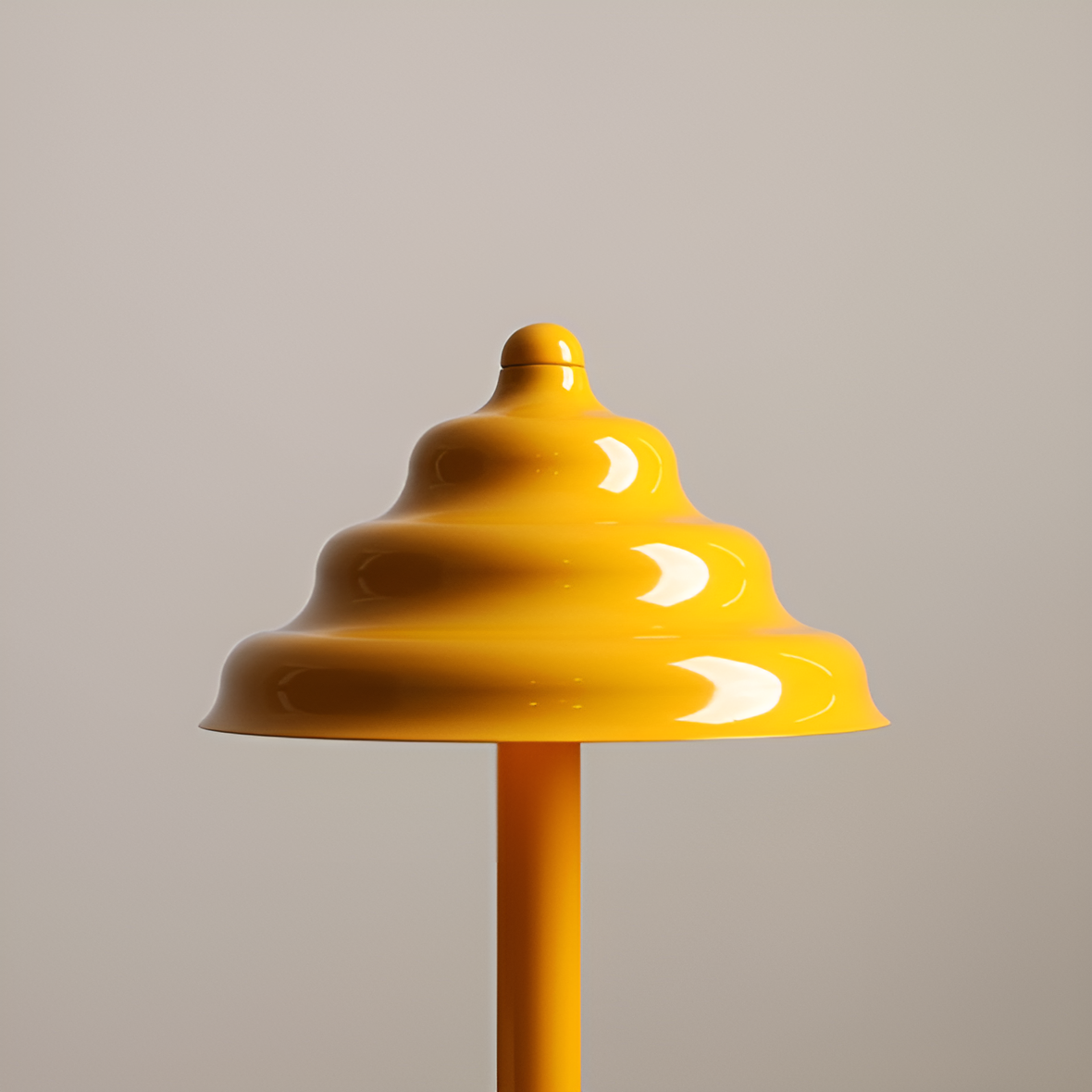 Yellow table lamp