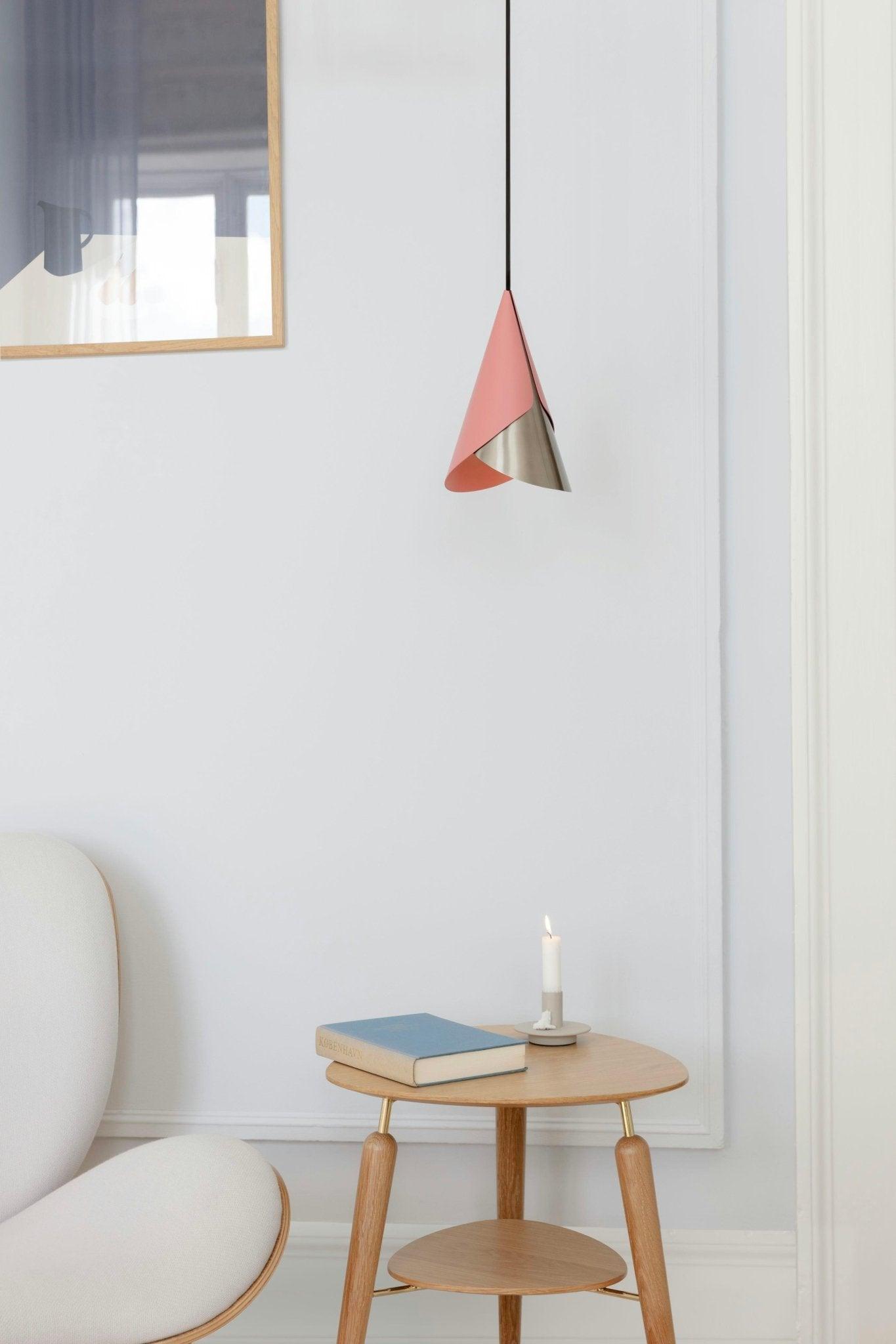 Abażur CORNET różowy ze srebrnym UMAGE Eye on Design