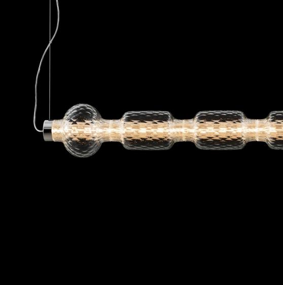 Pendelleuchte ALAMBICCO HORIZONTAL aus geblasenem Glas