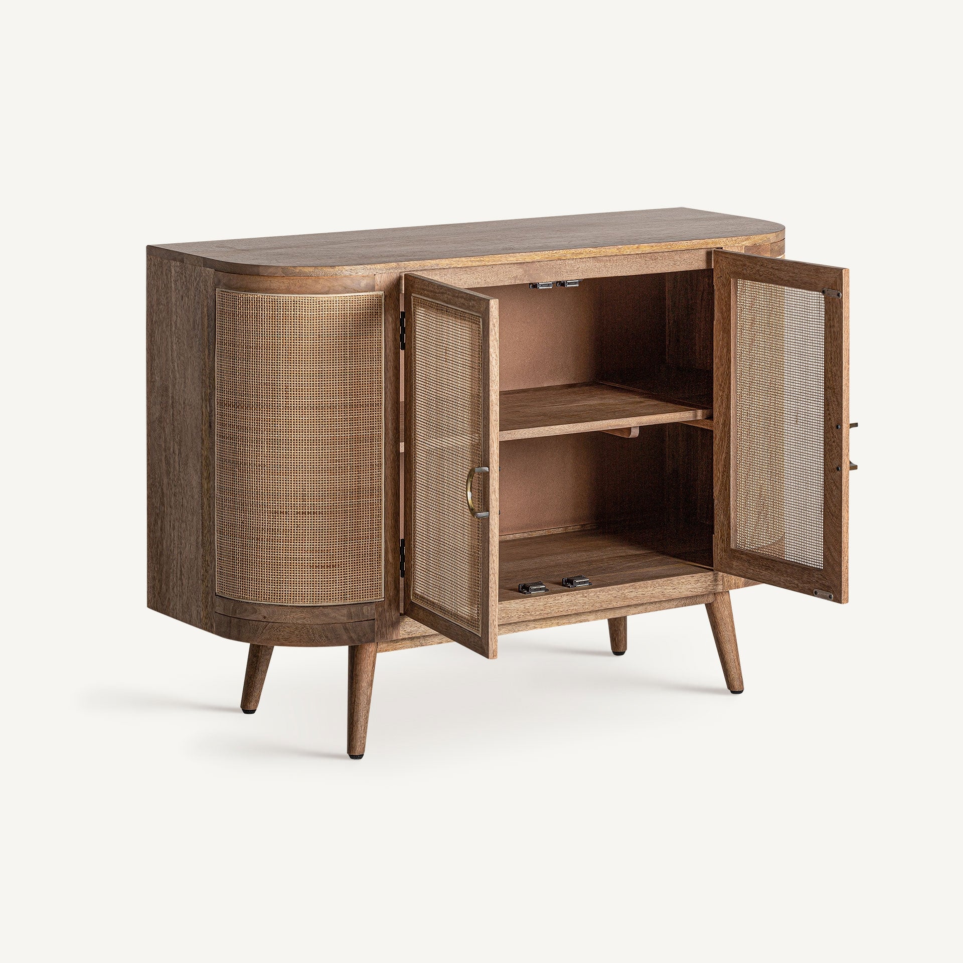2-Door BECKLEY Chest of Drawers Mango Wood